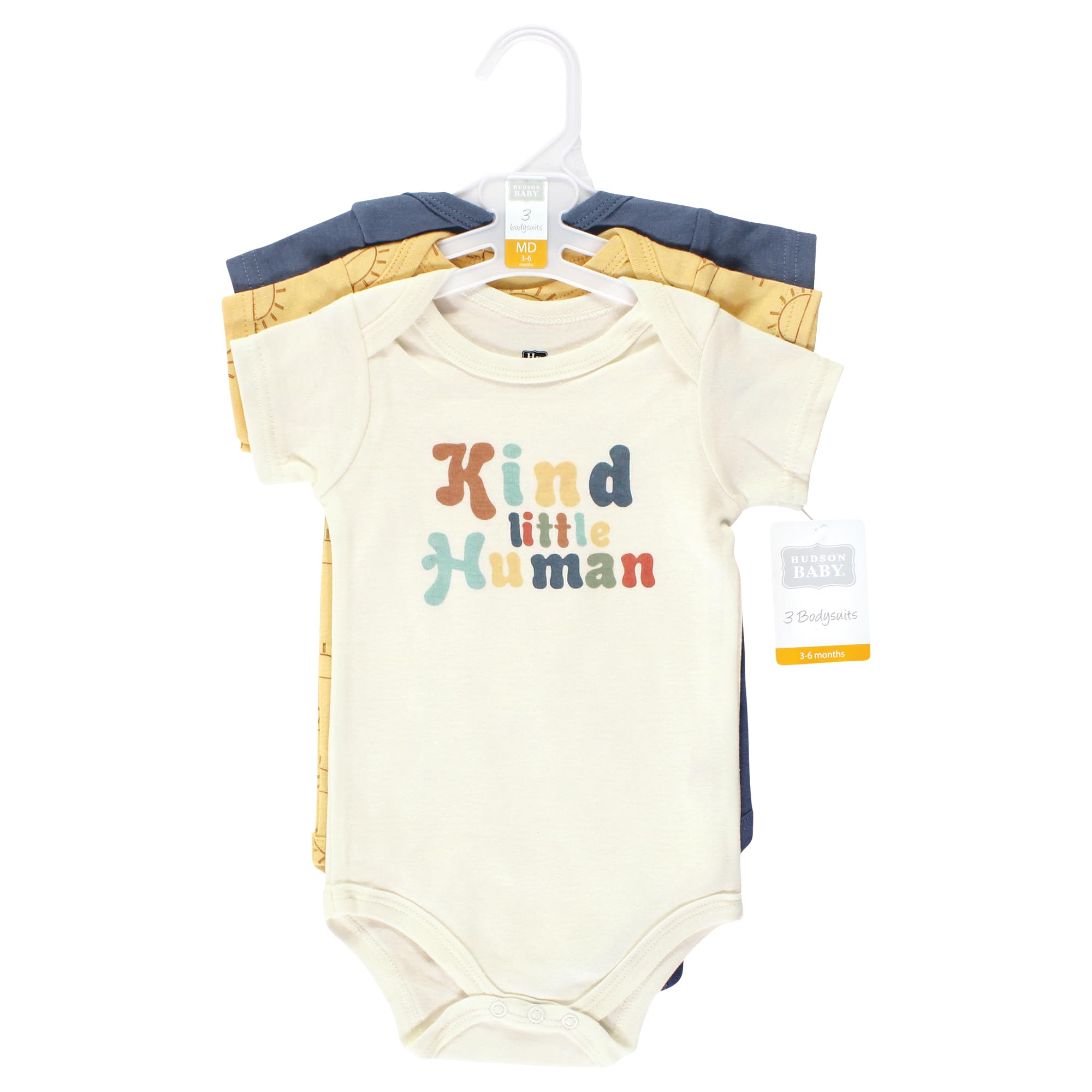 Hudson Baby Unisex Cotton Bodysuits - Soft Organic Cotton Onesies for Newborns & Preemies | Perfect for Everyday Wear, Gifts & Photo Shoots