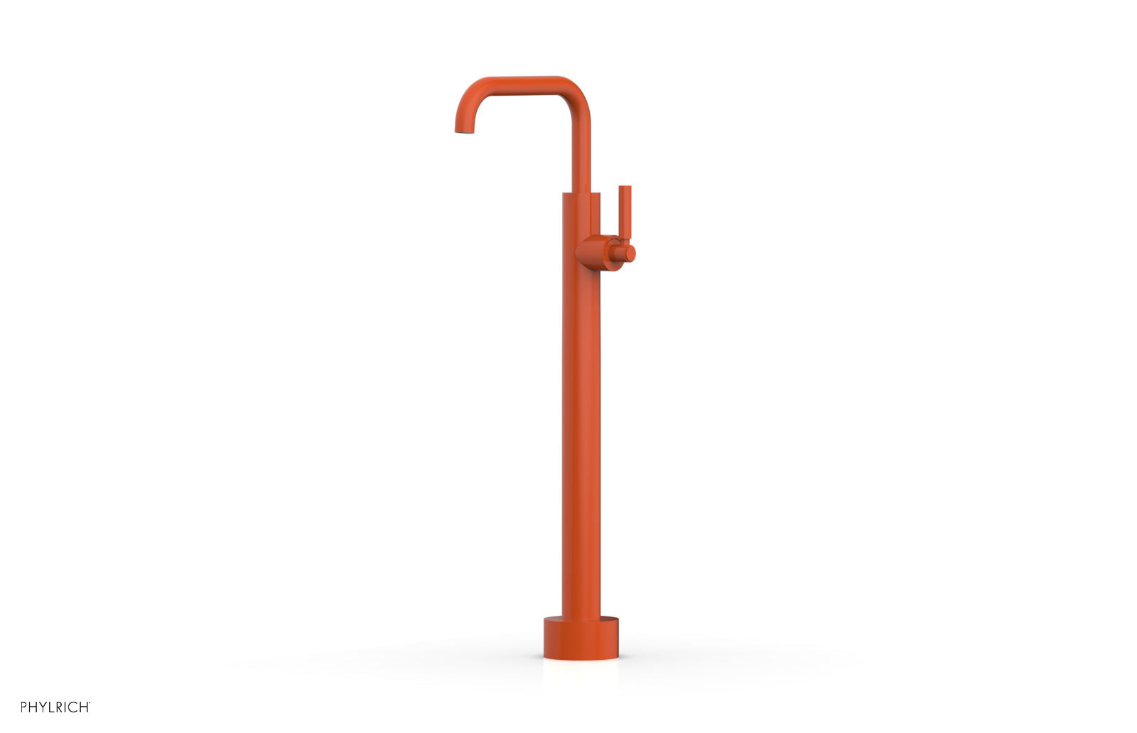 BASIC Low Floor Mount Tub Filler with Lever Handle - D130 45 04 - Durable Bathroom Faucet for Modern Showers & Bathtubs