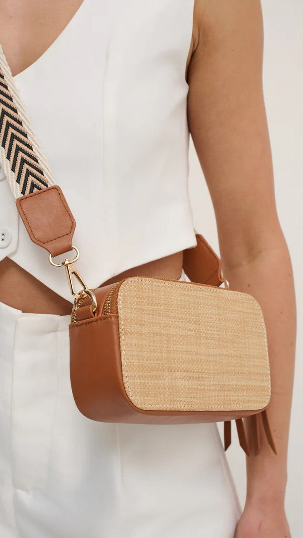 Callie Bag in Tan & Natural - Stylish Crossbody Purse for Women | Perfect for Work, Travel & Everyday Use