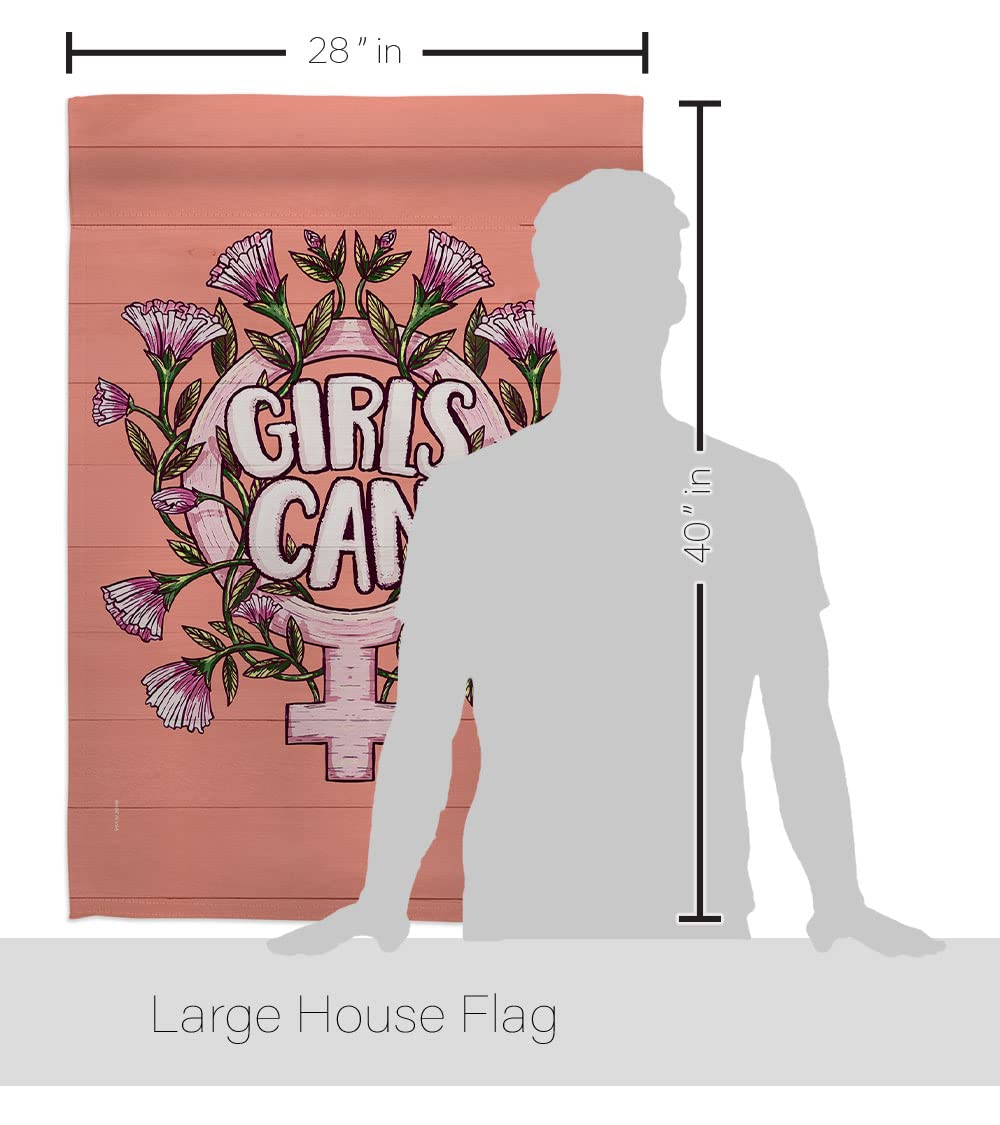 Feminist House Flag - Double-Sided Yard Decor for Women's Movement