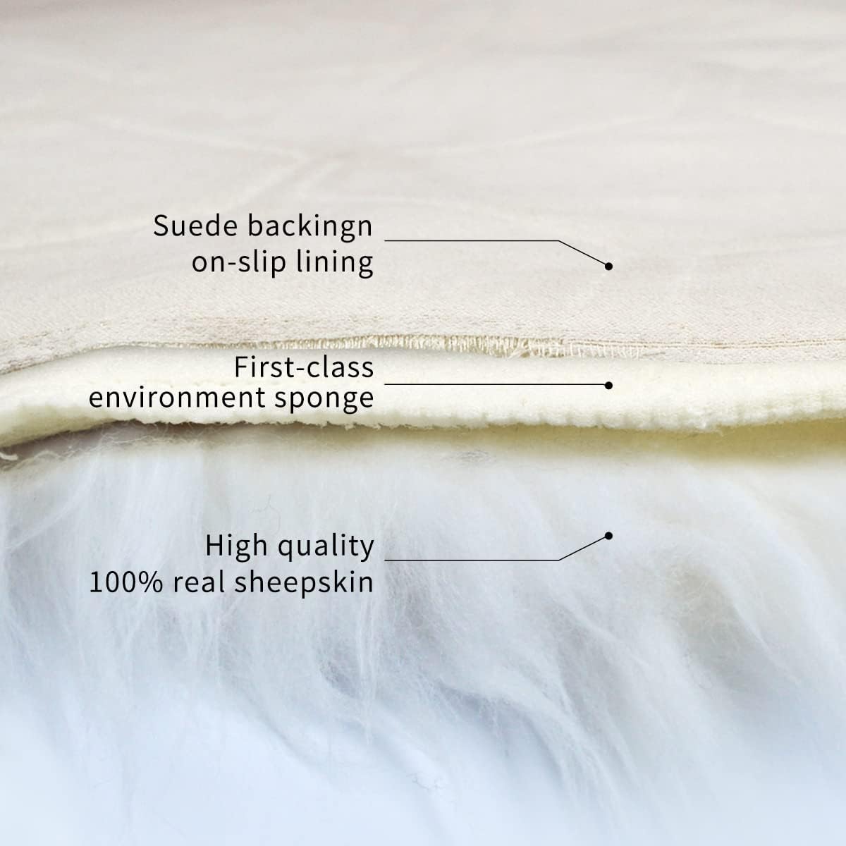 Gracefur Genuine Sheepskin Car Seat Covers - Fluffy Long Wool, Airbag-Safe & Easy Installation, Universal Fit for Cars, SUVs, Trucks, Vans & RVs (White) | Premium Comfort for Winter Driving & Long Road Trips