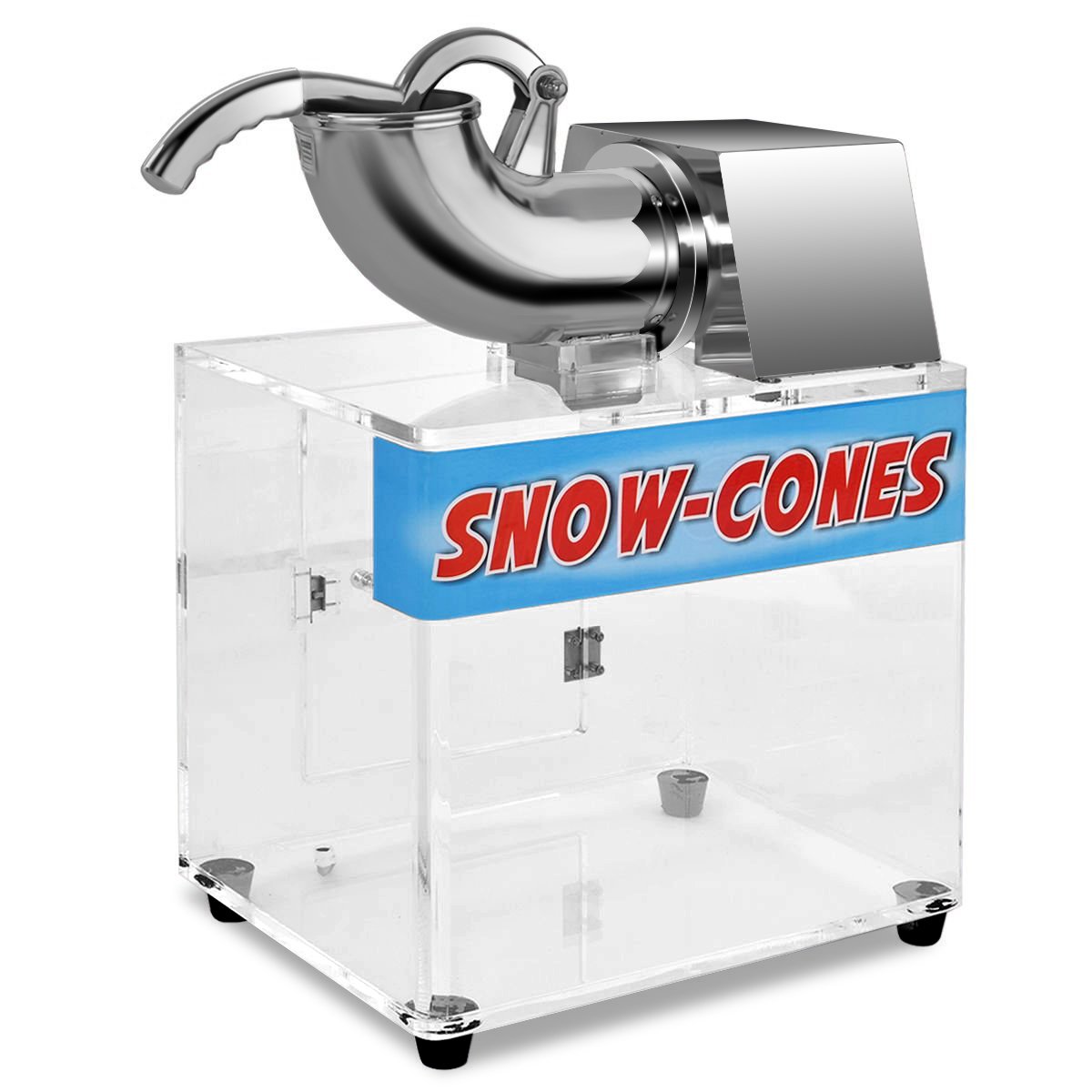 Costzon Commercial Snow Cone Machine - 440lbs/H Stainless Steel Ice Shaver with Dual Blades, 110V Electric Ice Crusher for Shaved Ice, Slushies & Frozen Treats - Perfect for Home Use, Parties, Restaurants, Bars & Summer Events