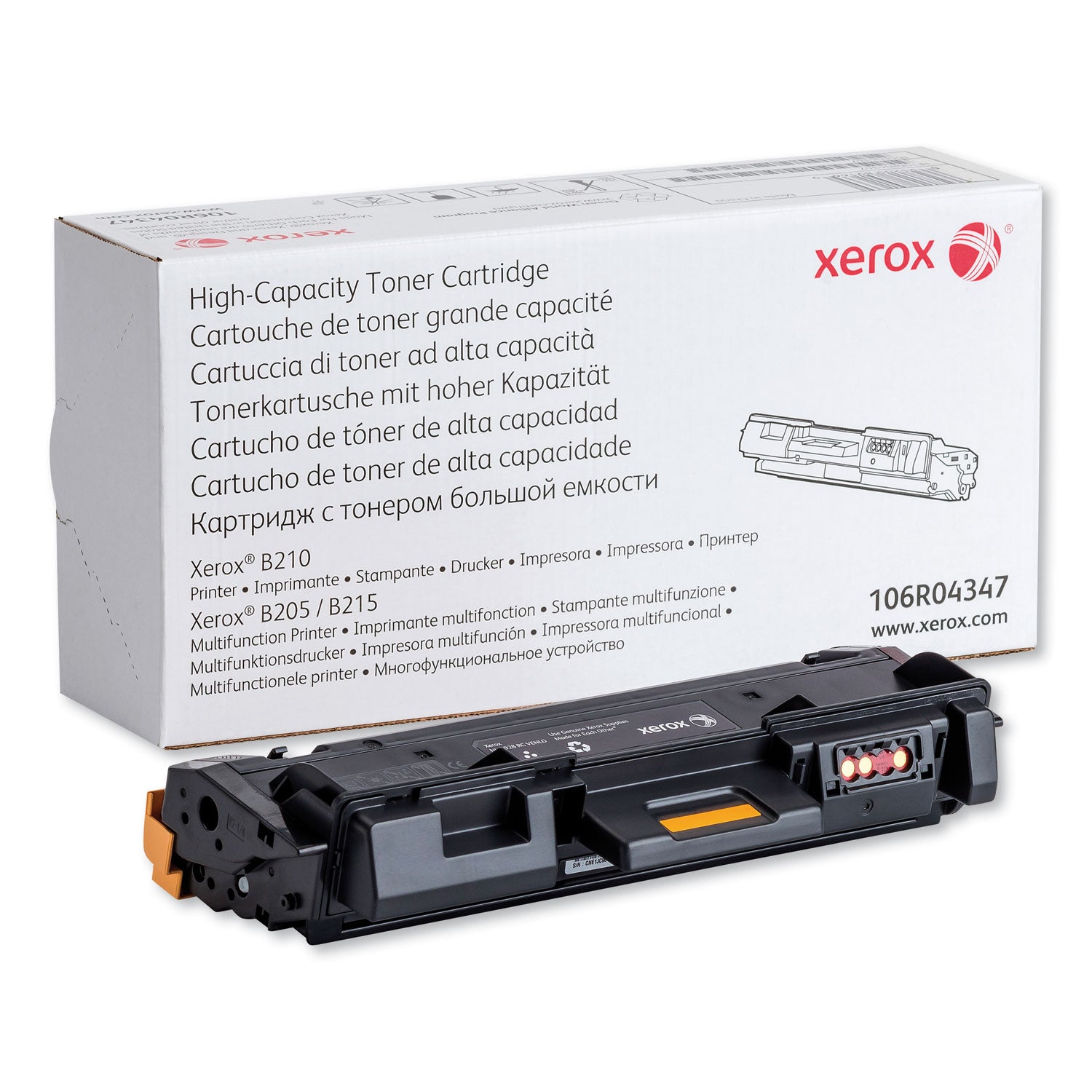 High Yield Black Toner Cartridge - 106R04347 - 3,000 Page Yield for Laser Printers - Perfect for Office & Home Printing Needs