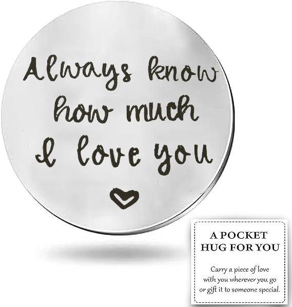 Personalized Hand-Stamped Pewter Pocket Tokens - Custom Engraved Keepsake for Loved Ones | Perfect for Weddings, Anniversaries, and Special Gifts