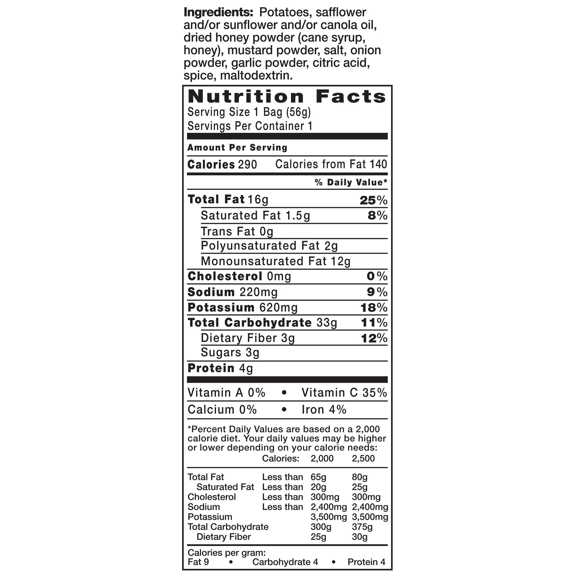 Kettle Brand Honey Dijon Potato Chips - 2 Ounce Bags (Pack of 24) | Crunchy Snacks for Parties, Picnics & Lunchboxes | Gluten-Free & Non-GMO Snack Food