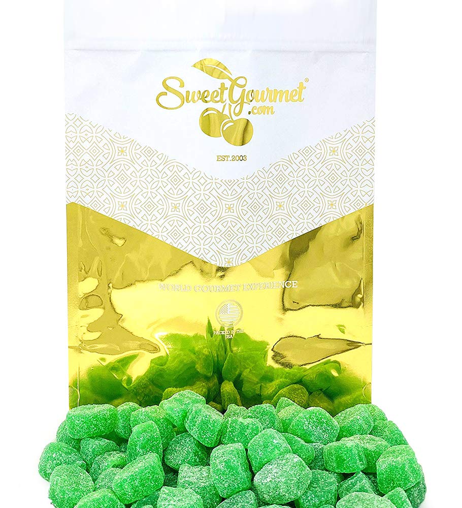 SweetGourmet Spearmint Leaves Candy - 3lb Bulk Green Jelly Mint Candy for Parties, Baking & Gifting | Refreshing Spearmint Flavor