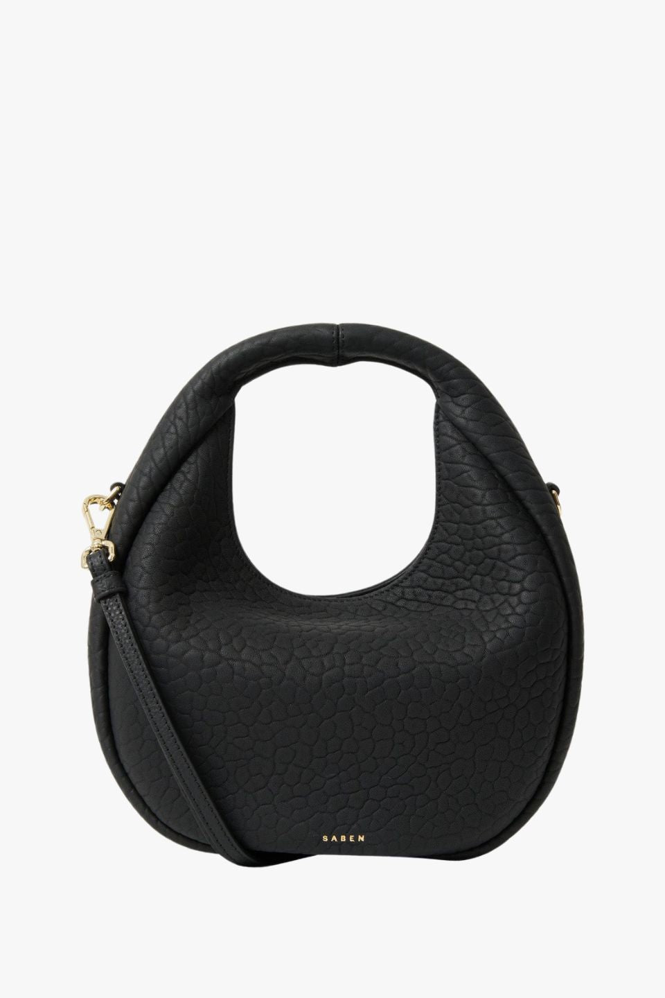 Halle Black Bubble Mini Crossbody Bag for Women - Stylish & Trendy Evening Clutch for Parties, Dates & Night Out
