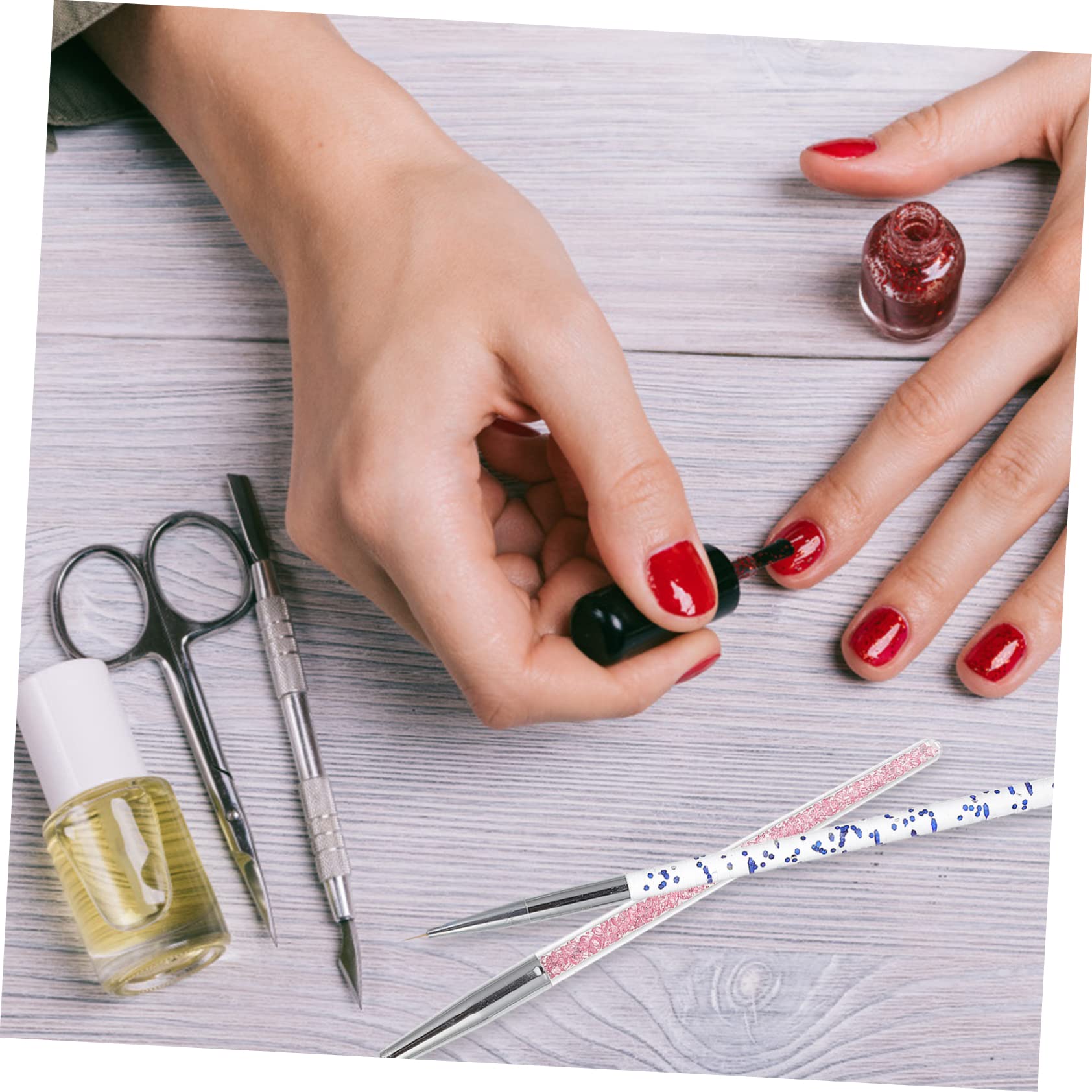 minkissy Nail Art Brush Set - Professional Gel Polish Liner & Painting Pens for Detailed Nail Designs | Perfect for Salon, Home Manicures & DIY Nail Art