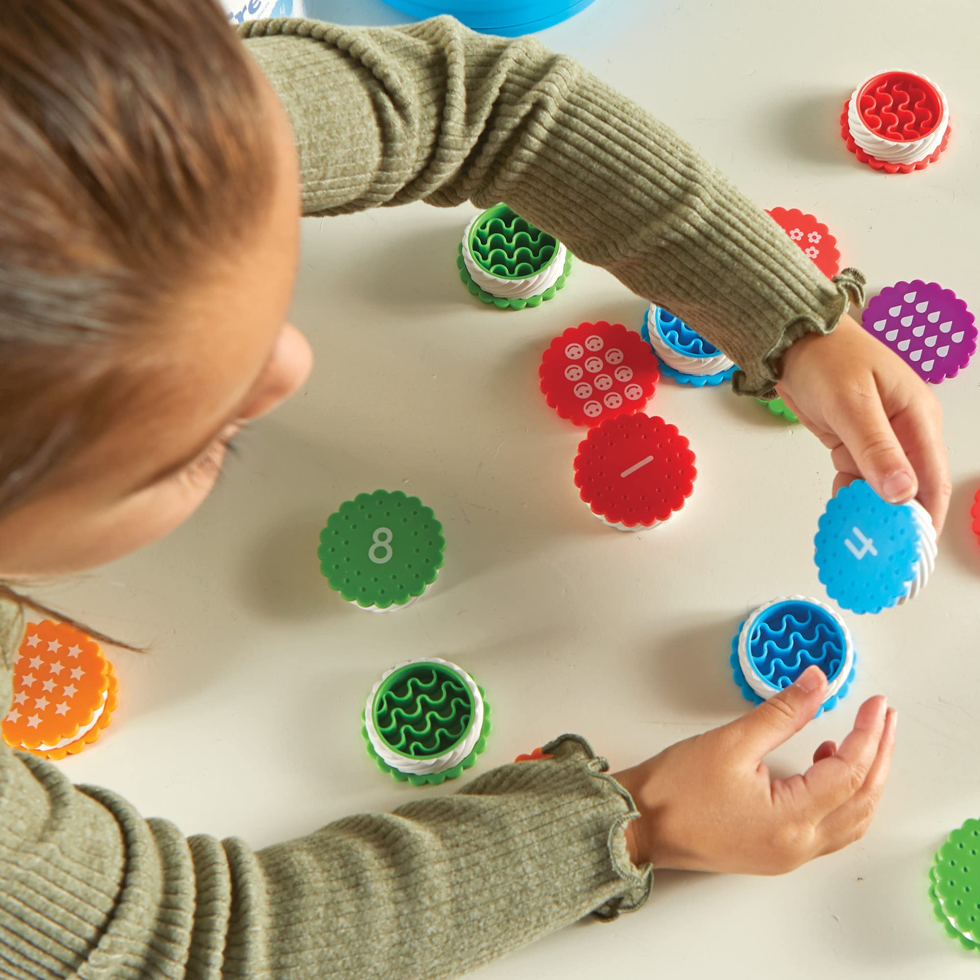 Learning Resources Mini Number Treats - 40-Piece Counting & Math Educational Toy Set for Kids Ages 3+ - Fun Cookie-Shaped Numbers for Classroom, Homeschool & Easter Basket Fillers