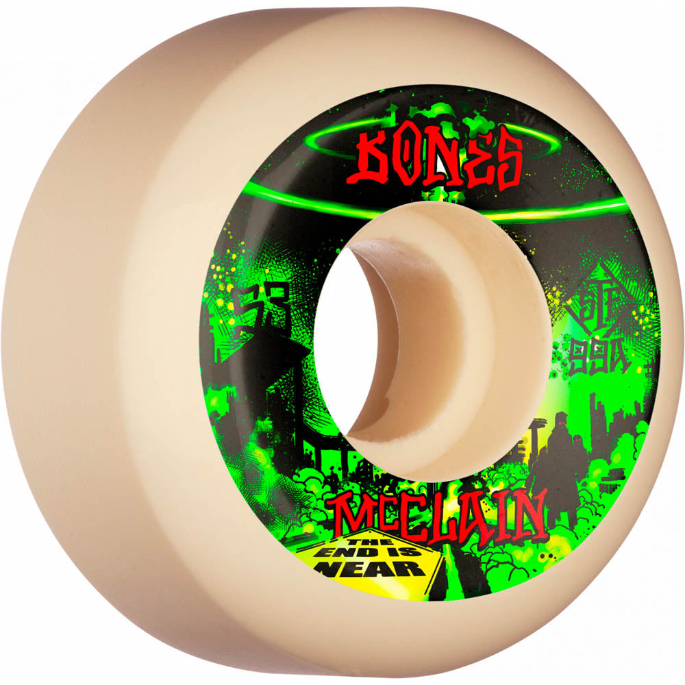 Brad McClain Apocalypse 53MM 99A V5 STF Skateboard Wheels - High Performance Wheels for Street Skating and Tricks