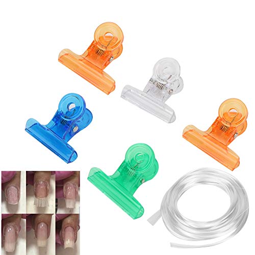 Fiberglass Nail Extension Clips Set - Professional & Home Use Nail Pinching Clips for Salon & DIY Manicures | Perfect for Acrylic, Gel & Press-On Nail Extensions