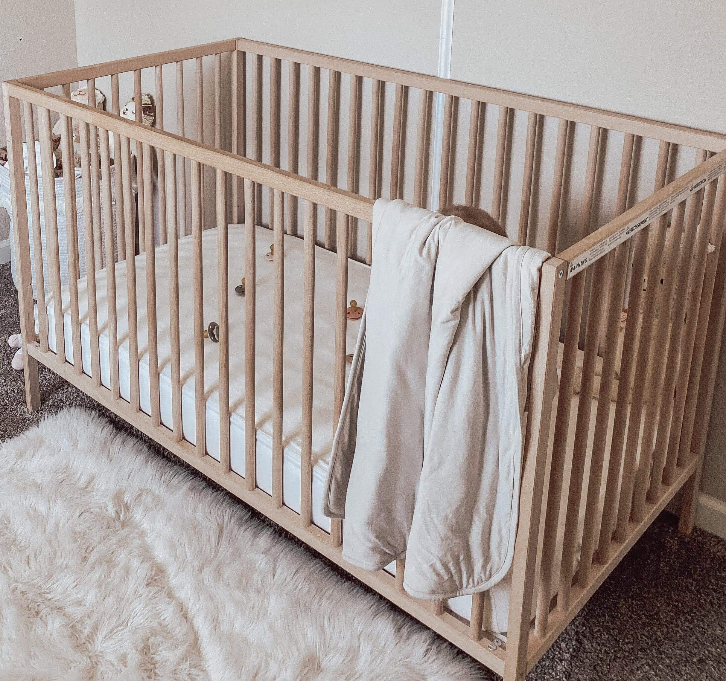 Soft Organic Cotton Baby Blanket in Oat - Cozy & Breathable for Newborns, Infants & Toddlers - Perfect for Nursery, Swaddling, Stroller & Car Seat Use