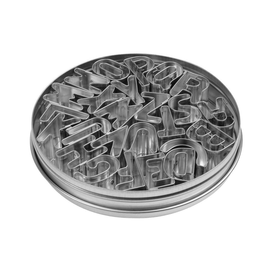 Ateco 6949 26-Piece Small Alphabet ABC Cookie Cutter Set for Baking, Decorating Cakes, Cupcakes & DIY Crafts - Perfect for Birthday Parties, Baby Showers & Holiday Treats