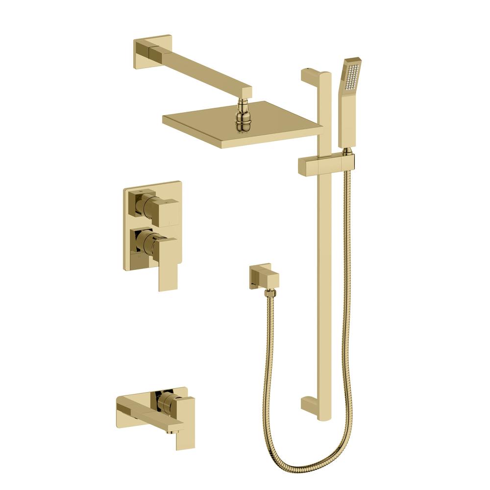 ZLINE Bliss Rainfall Shower System - 16 Inch Oversized Shower Head in Polished Gold (BLS SHS16 PG) | Luxury Bathroom Upgrade for Spa-Like Experience