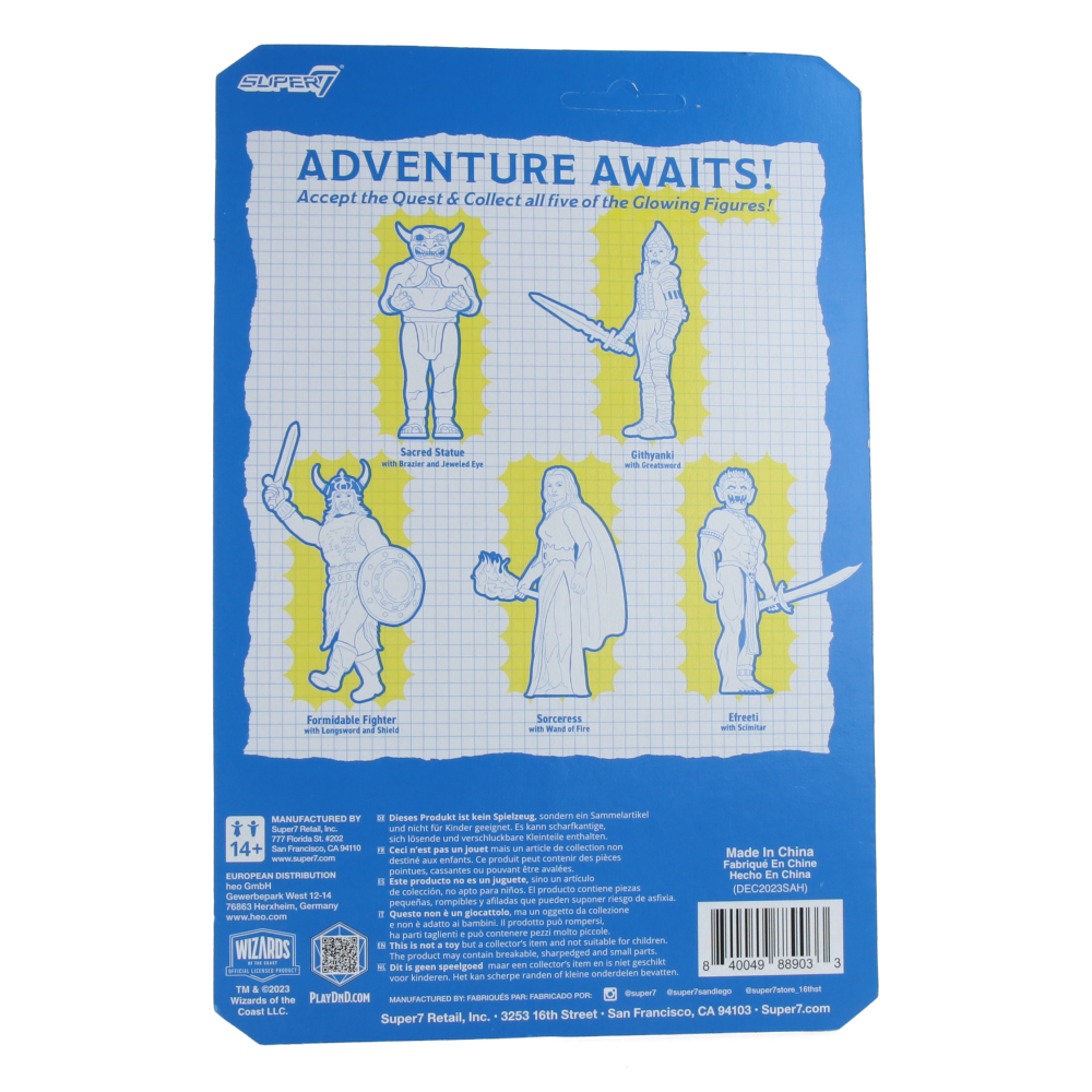Efreeti Glow-in-the-Dark Dungeons & Dragons ReAction Figure - Wave 4 Collectible for Tabletop RPG Gaming & D&D Night Battles