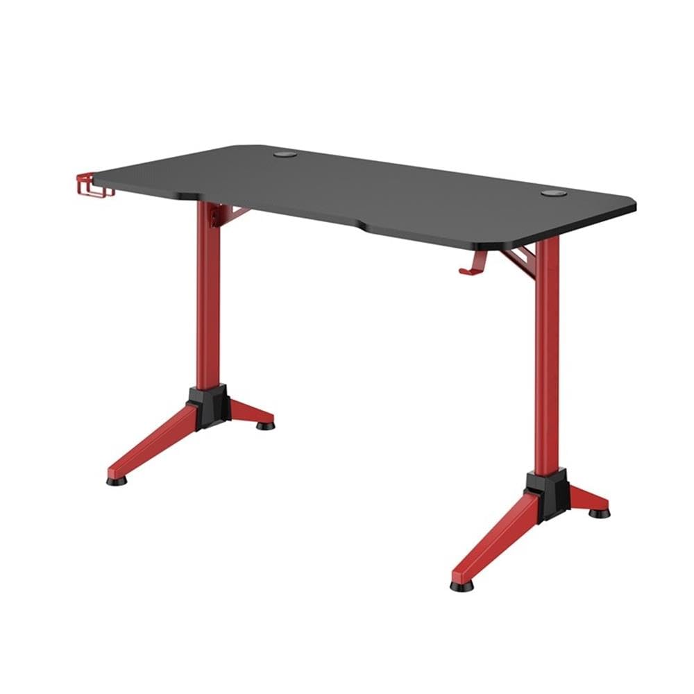 UrbanPro Gaming Desk with LED Lights - Black/Red Computer Desk for Gamers | Ergonomic Design for PC & Console Gaming Setup | Perfect for Home Office & Streaming