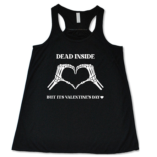Dead Inside But It's Valentine's Day T-Shirt - Funny Sarcastic Valentine's Gift for Boyfriend Girlfriend - Perfect for Valentine's Day Parties & Dark Humor Lovers