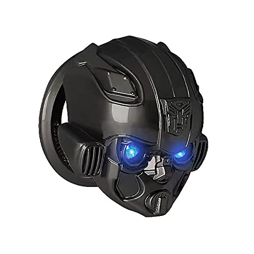 Iron Man 3D Car Start Stop Button Cover - Universal Engine Ignition Protector Ring, Anti-Scratch Interior Accessory (Bumblebee Black) | Perfect for Marvel Fans & Car Enthusiasts to Upgrade Vehicle Style & Protection