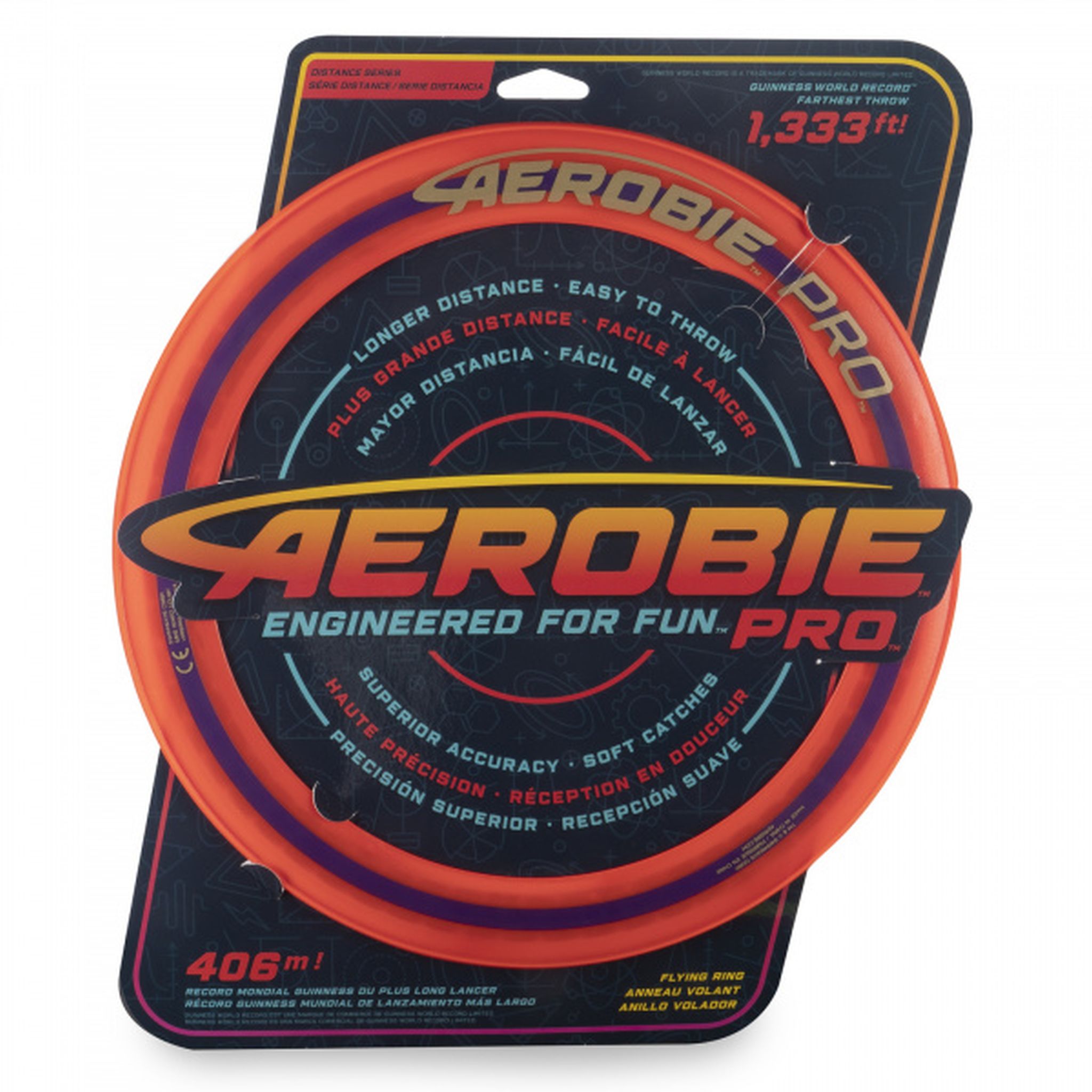 AEROBIE PRO 13 Inch Flying Disc - High Performance Outdoor Sports Frisbee for Beach, Park & Backyard Games - Single Unit
