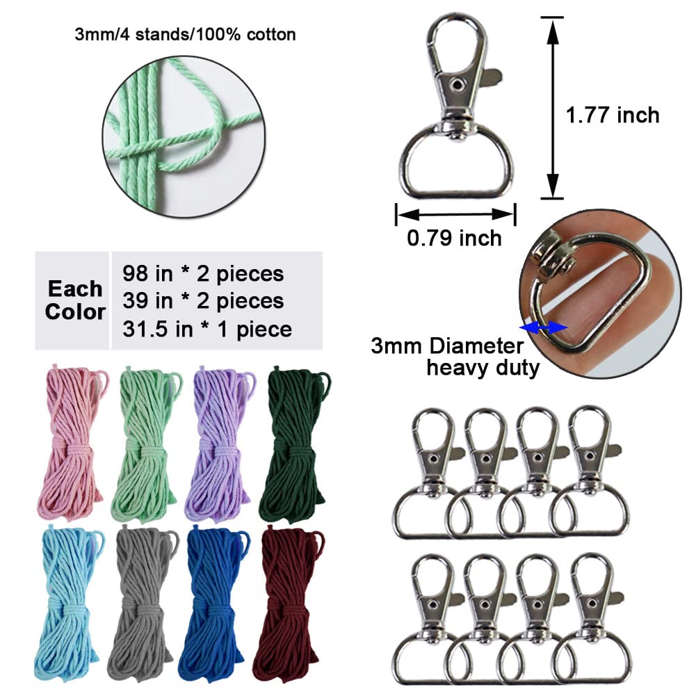 Boho Macrame Keychain Kit - DIY Craft for Adults & Kids, Perfect for Beginners & Gifts