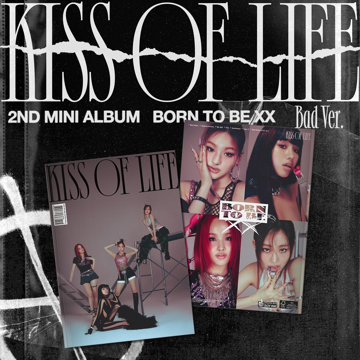 KISS OF LIFE 2nd Mini Album 'BORN TO BE XX' - K-Pop Music CD with Photobook | Perfect for K-Pop Fans, Collectors & Gift Giving