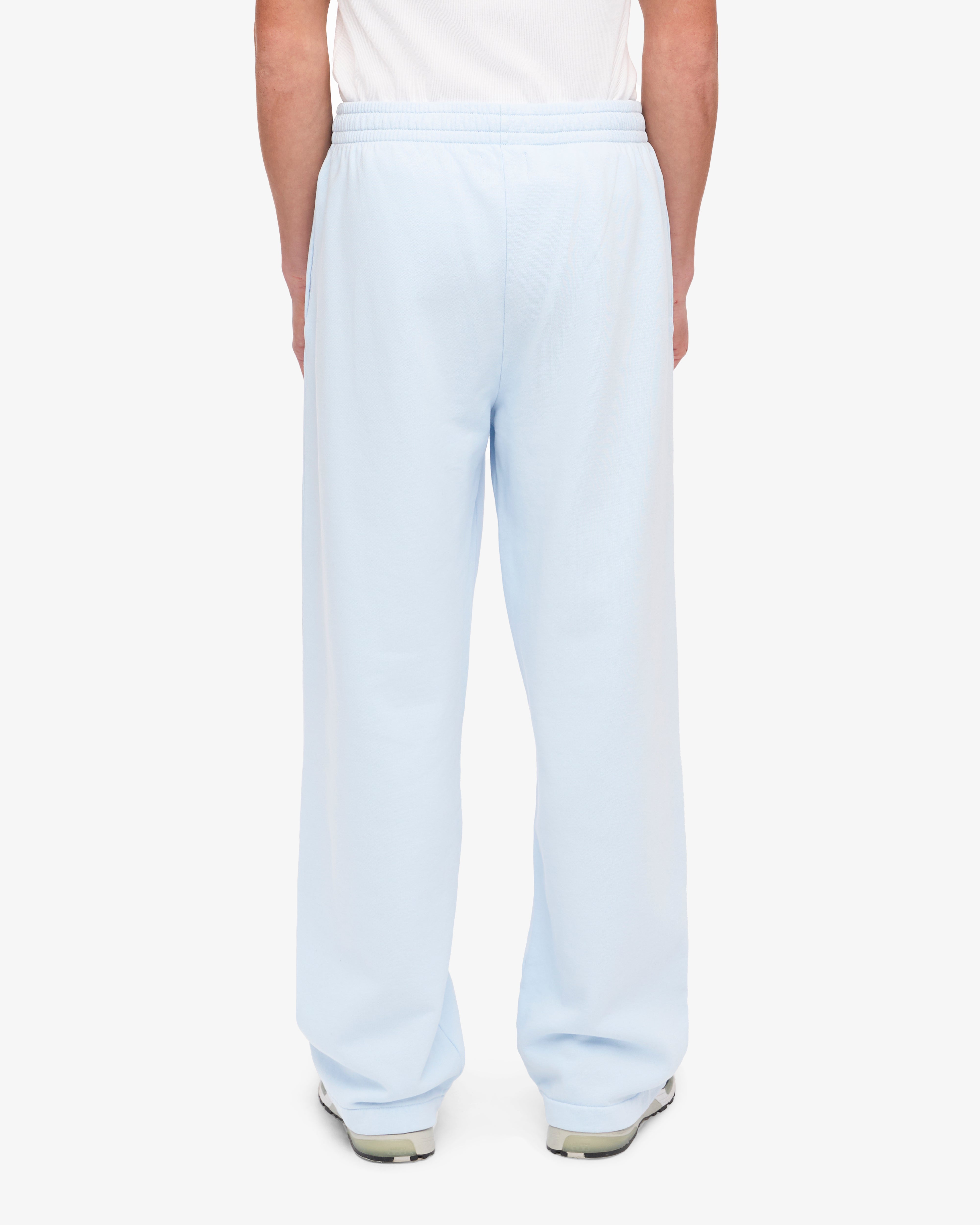 Organic Straight Leg Sweatpants for Women - Soft Polar Blue Cotton Joggers | Lounge, Yoga & Casual Wear