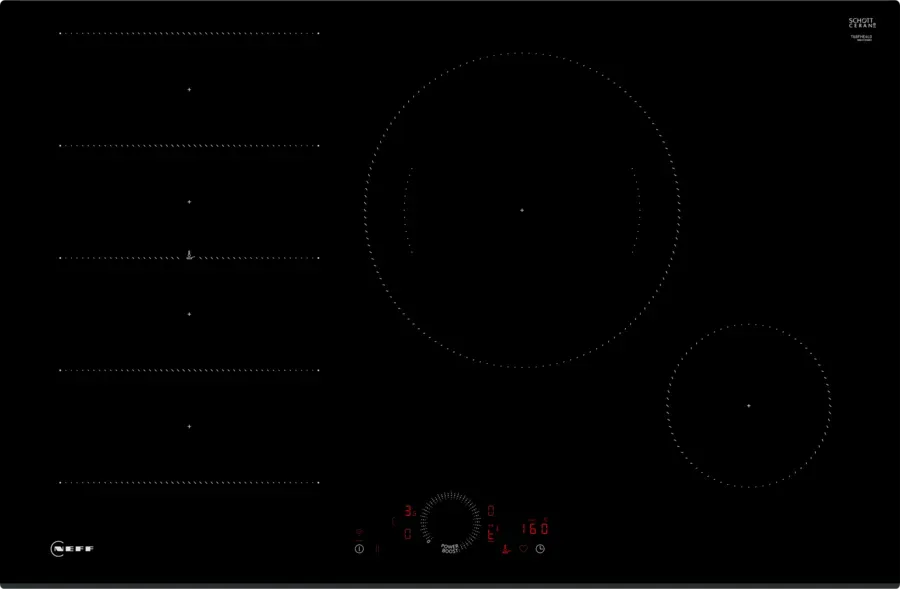 Neff 80cm Flex Induction Cooktop N70 T68FHE4L0 - Energy Efficient Induction Stove for Modern Kitchens | Perfect for Home Cooking, Boiling & Simmering