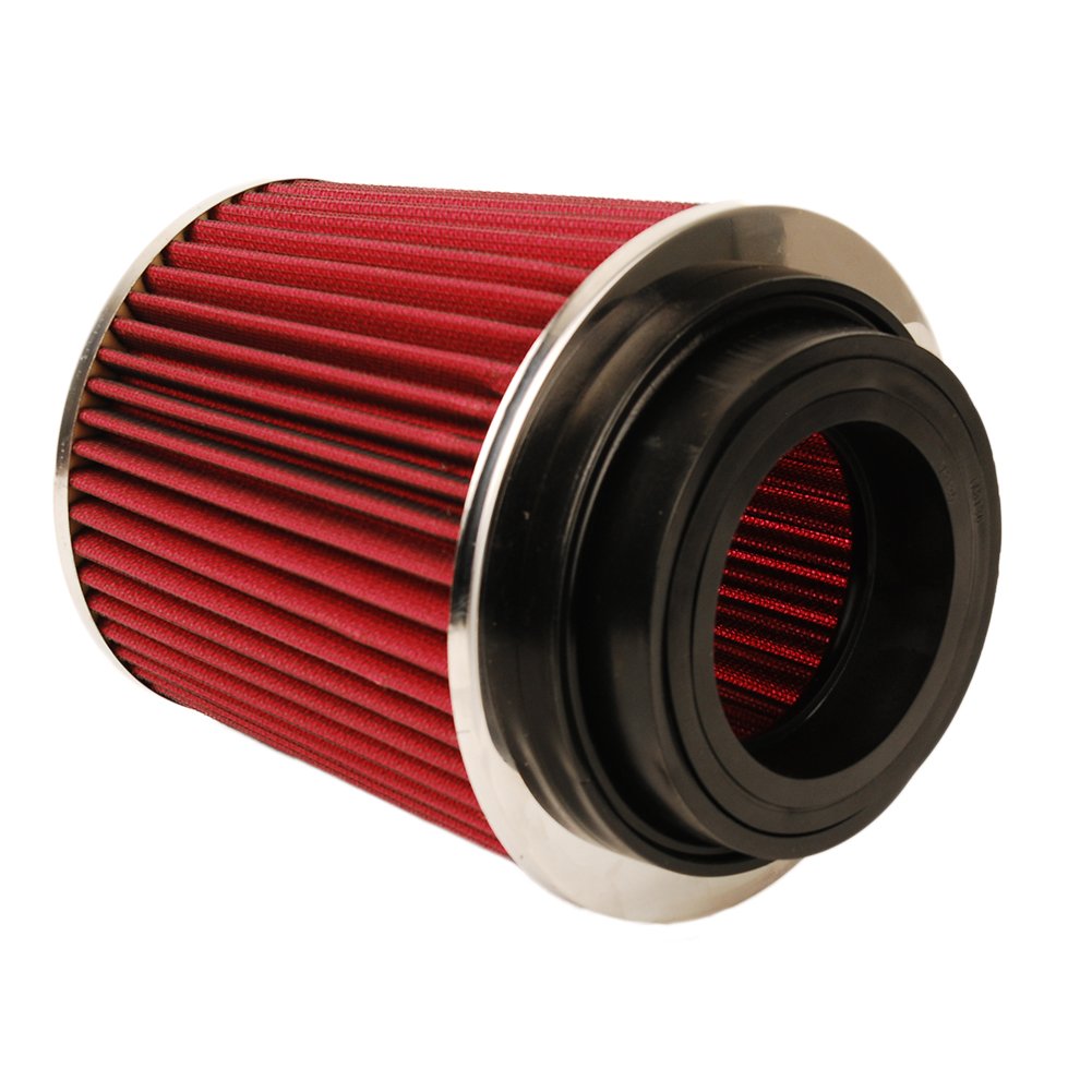 HIFROM High Flow Round Tapered Universal Clamp-On Air Filter 8132 - Washable & Reusable Performance Air Filter for Cars, Trucks & SUVs - Improves Engine Power & Fuel Efficiency