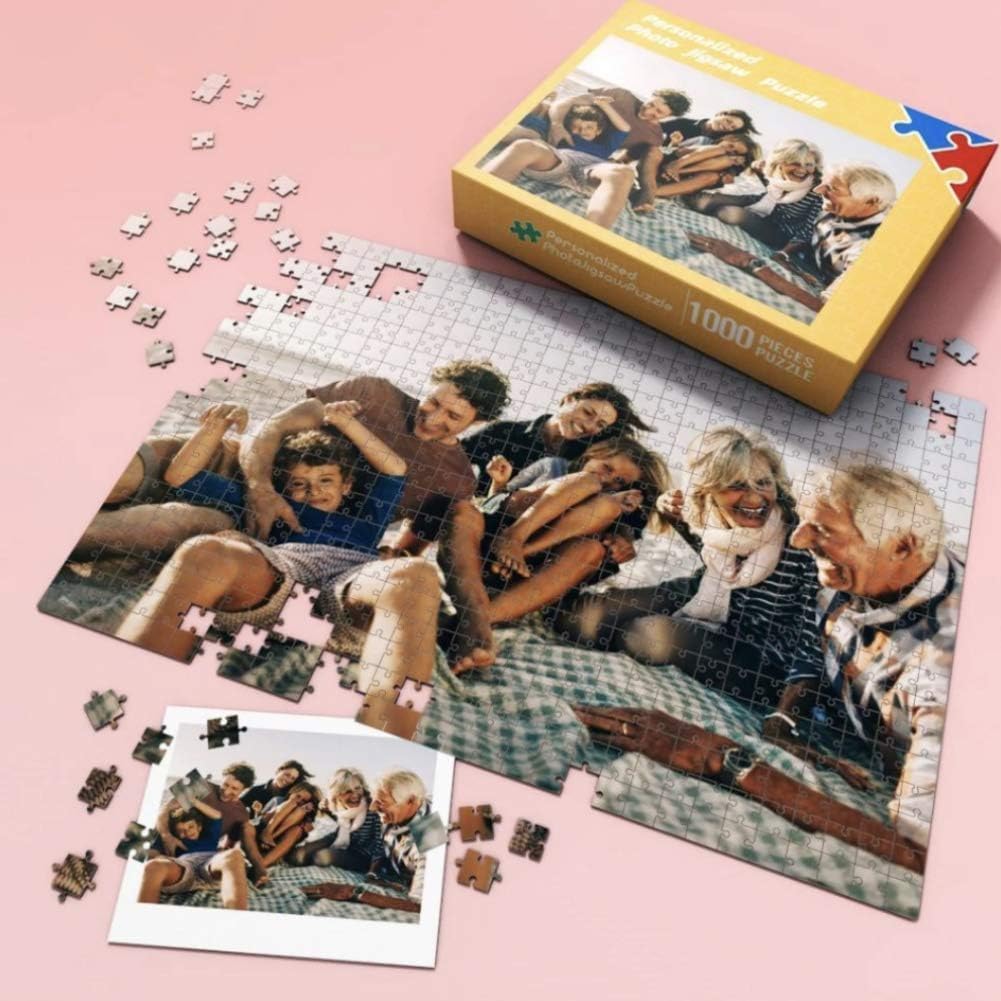 1000 Piece Custom Photo Jigsaw Puzzle for Adults & Kids - Personalized Picture Puzzle Gift for Mother's Day, Wedding, Family & Friends | DIY Home Activity, Romantic Gift Idea, Memory Keepsake