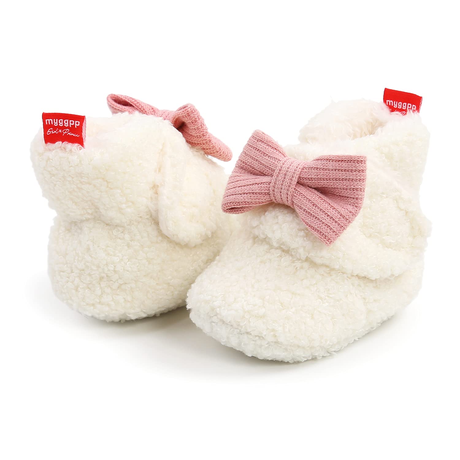 Ohwawadi Infant Baby Slippers - Soft Warm Booties for Newborn Girls & Boys | Non-Slip Crib Shoes & Prewalker Footwear | Perfect for Indoor Play, Nursery & First Steps