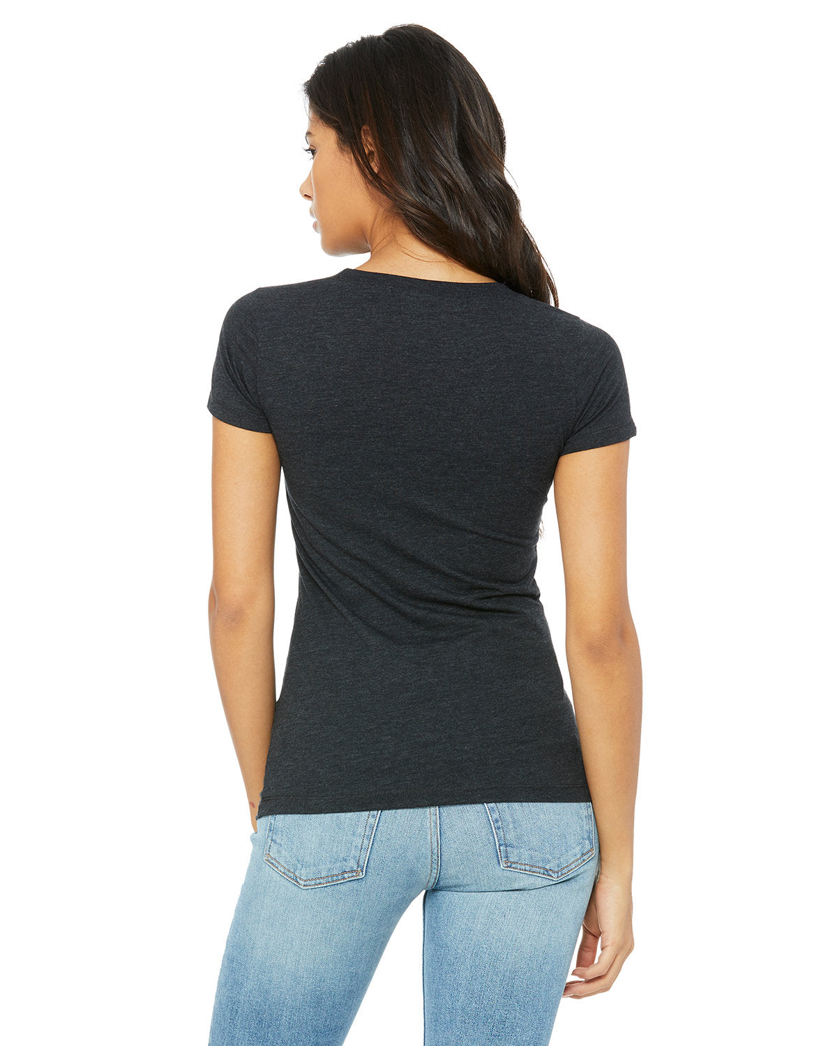 Bella + Canvas B8413 Women's Triblend Short Sleeve T-Shirt - Soft Comfort Fit Casual Tee for Everyday Wear, Gym, and Outings