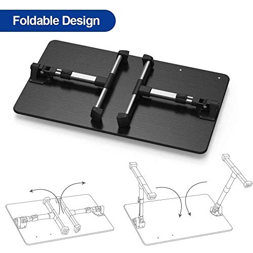 BoxWave Stand and Mount for Dell Latitude 5430 Rugged Laptop (14 Inch) - Adjustable True Wood Laptop Bed Tray Stand, Ergonomic Desk Stand for Comfortable Work in Bed, Office, or Home - Jet Black