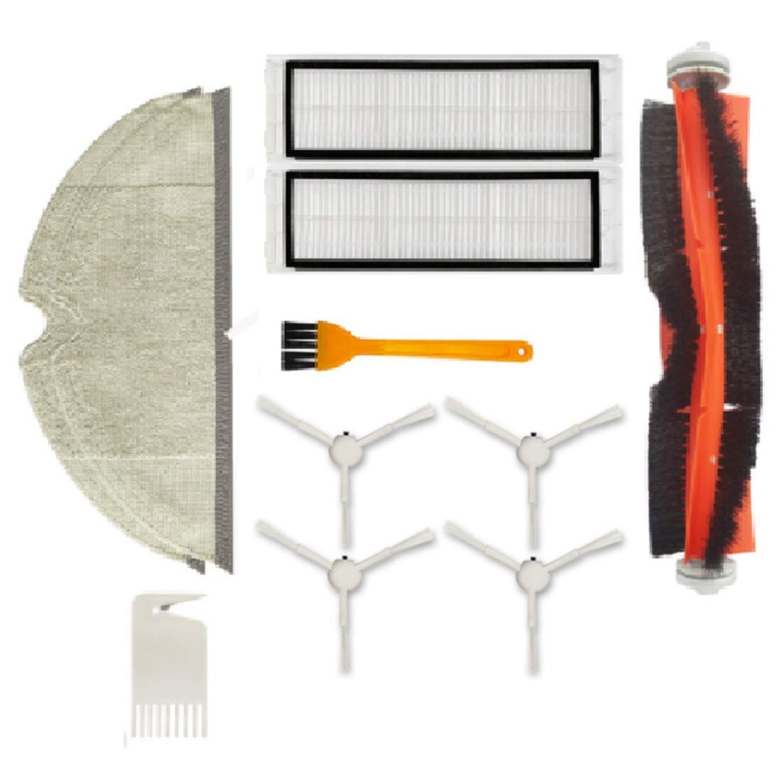 MIJIA 1C Robot Vacuum Accessories - HEPA Filter, Mop Pads & Side Brush for Home Cleaning