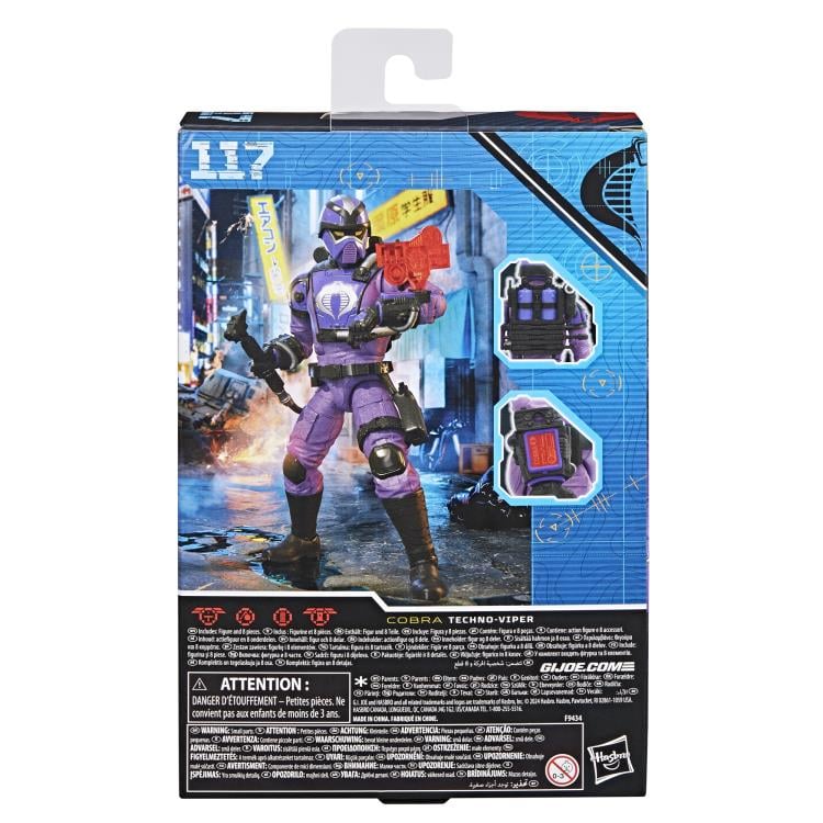 G.I. Joe Classified Series Techno Viper Action Figure - 6-Inch Collectible Military Toy with Accessories for Display & Play | Perfect for G.I. Joe Fans and Collectors