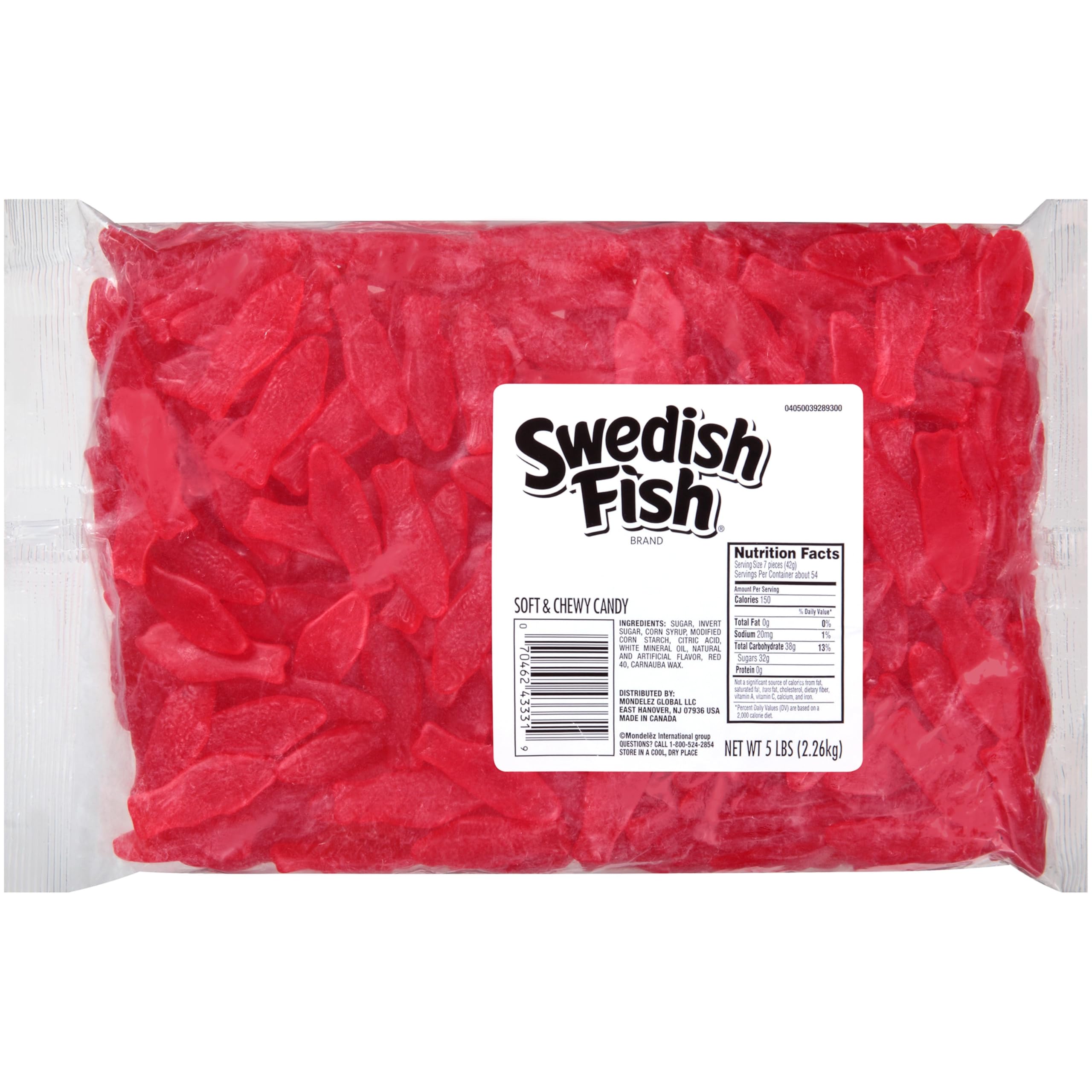 SWEDISH FISH Soft & Chewy Candy - Bulk 5 lb Bag - Perfect for Parties, Movie Nights & Office Snacks