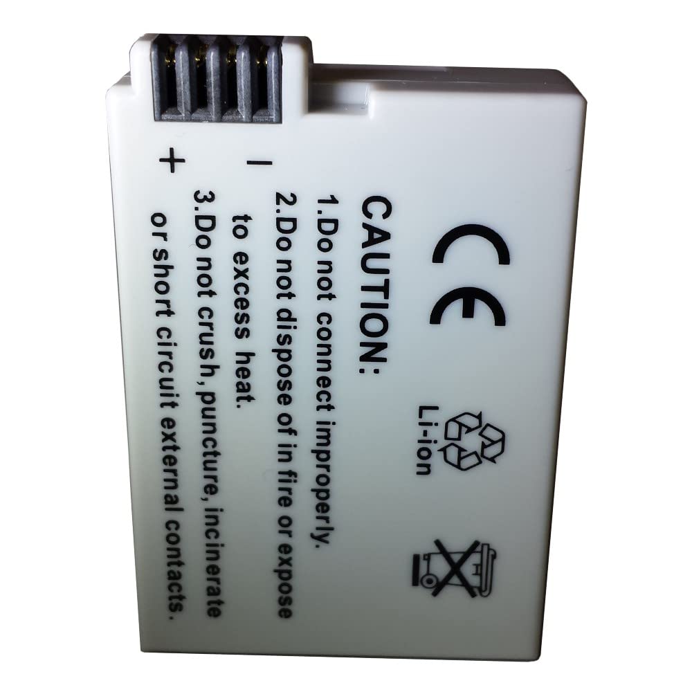 Synergy Digital Camera Batteries - 4 Pack, 7.4V 1500mAh Li-ion Replacement for Ultralast CAM-LPE8P - Perfect for Travel Photography, Vlogging & Professional DSLR Cameras