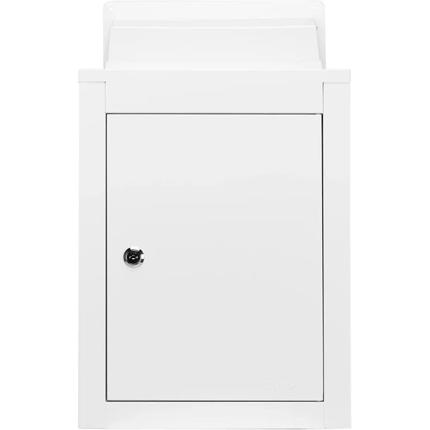 Barska CB13954 Secure Through The Wall Mail Drop Box with Adjustable Chute - Perfect for Home, Office & Package Delivery Security