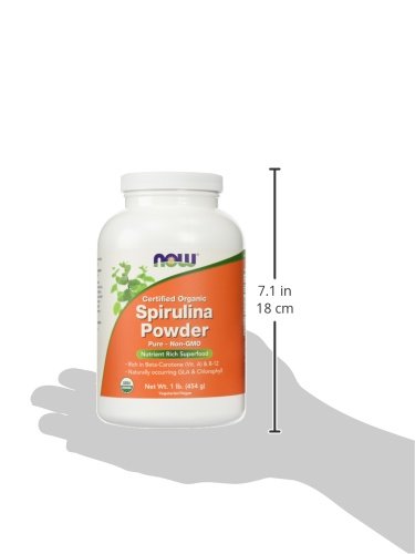 Organic Spirulina Powder by Now Foods – 2LB (907g) | Superfood Supplement for Smoothies, Detox & Immune Support | Vegan, Non-GMO, Gluten-Free