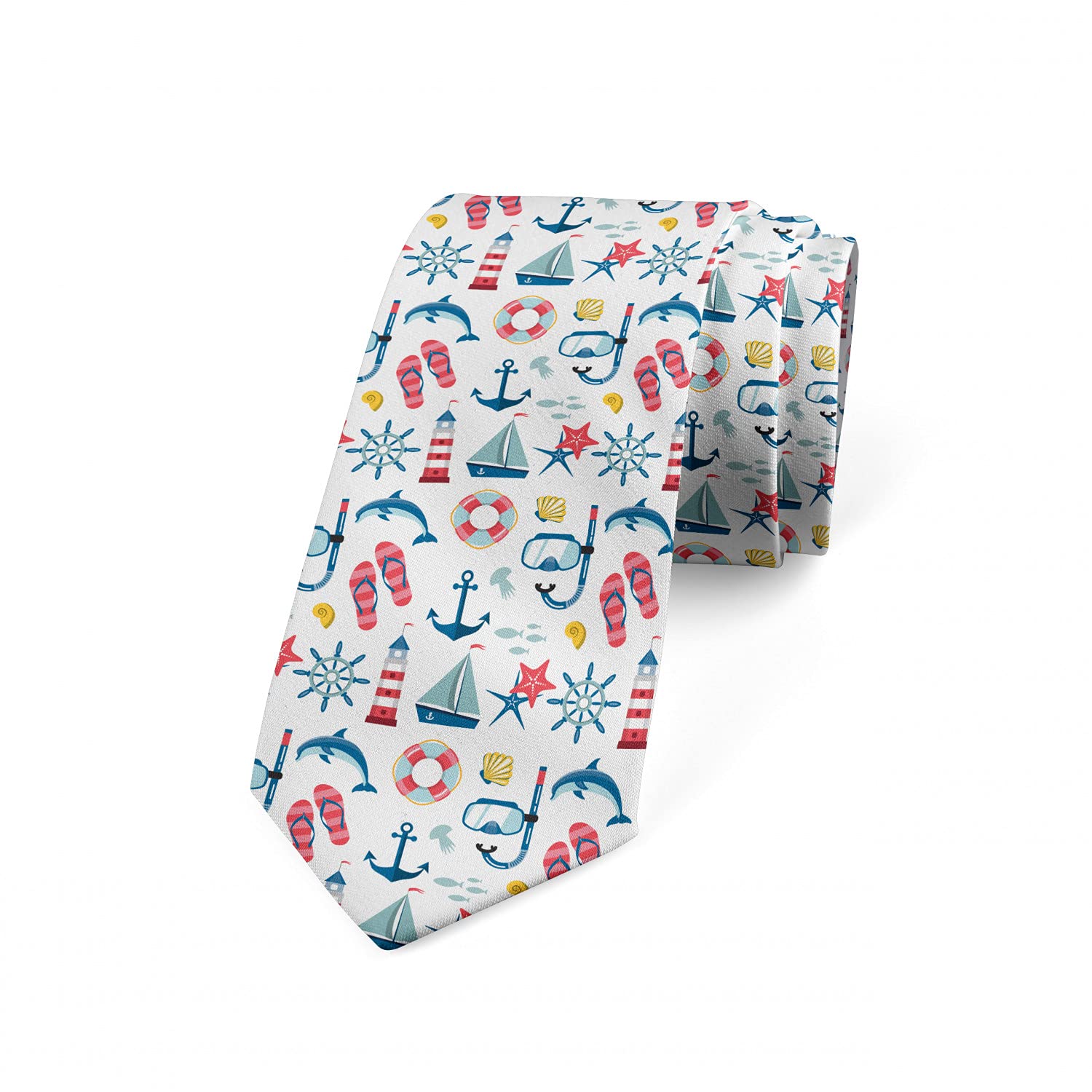Ambesonne Men's Necktie - 3.7