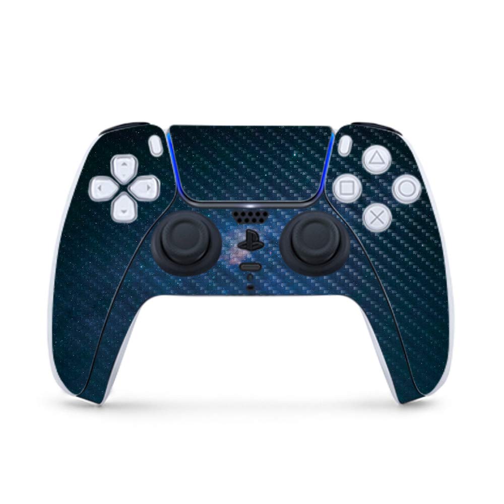 Premium Carbon Fiber Gaming Skin for PS5 Controller - Night Sky Design | Durable Textured Finish | Easy to Apply & Remove | Made in USA | Perfect for Gaming Enthusiasts & Custom Console Styling