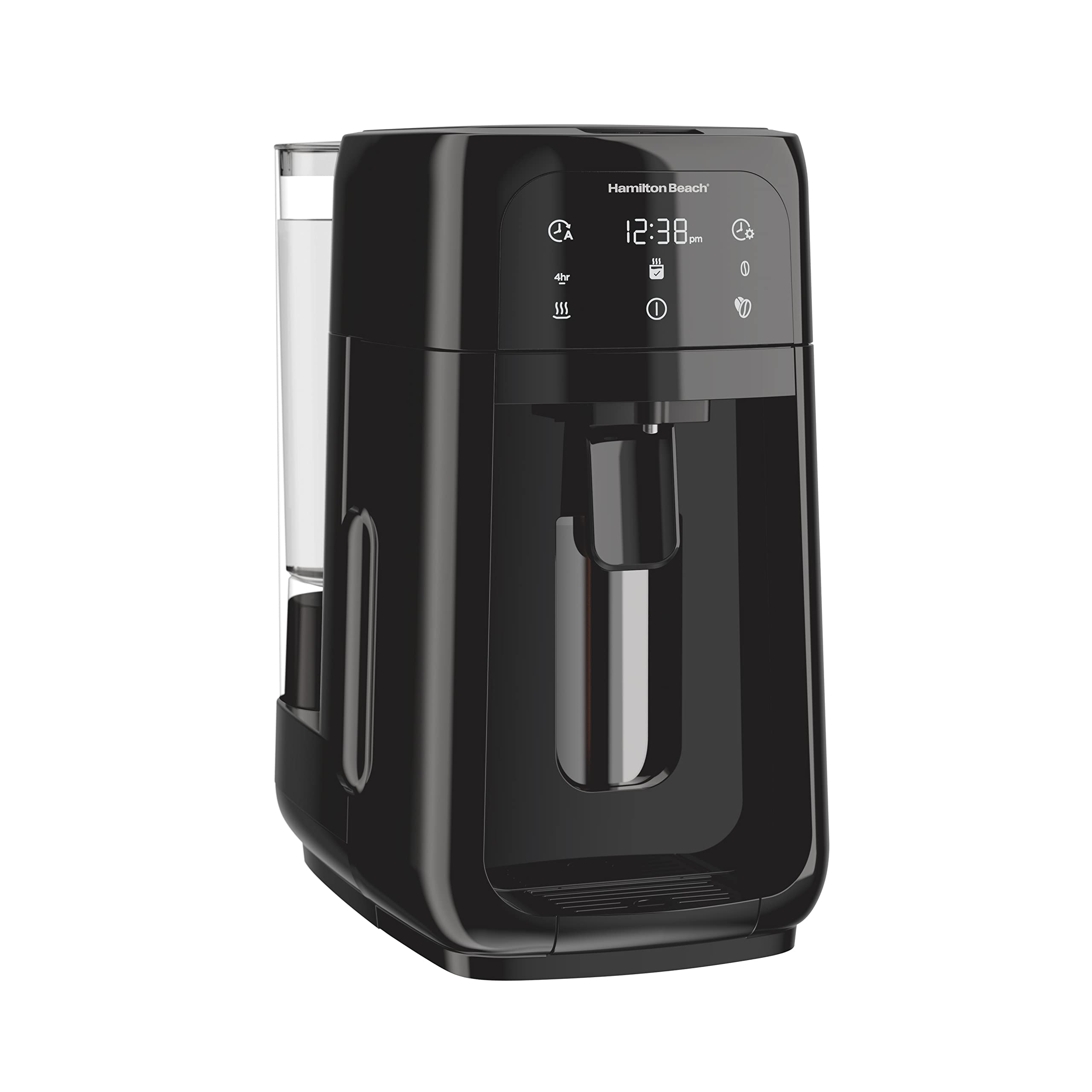 Hamilton Beach 12-Cup Programmable Drip Coffee Maker with One-Touch Brewing - Removable Water Tank & Glass Carafe - Perfect for Home, Office, or Restaurant Use (Model 47600, Black)