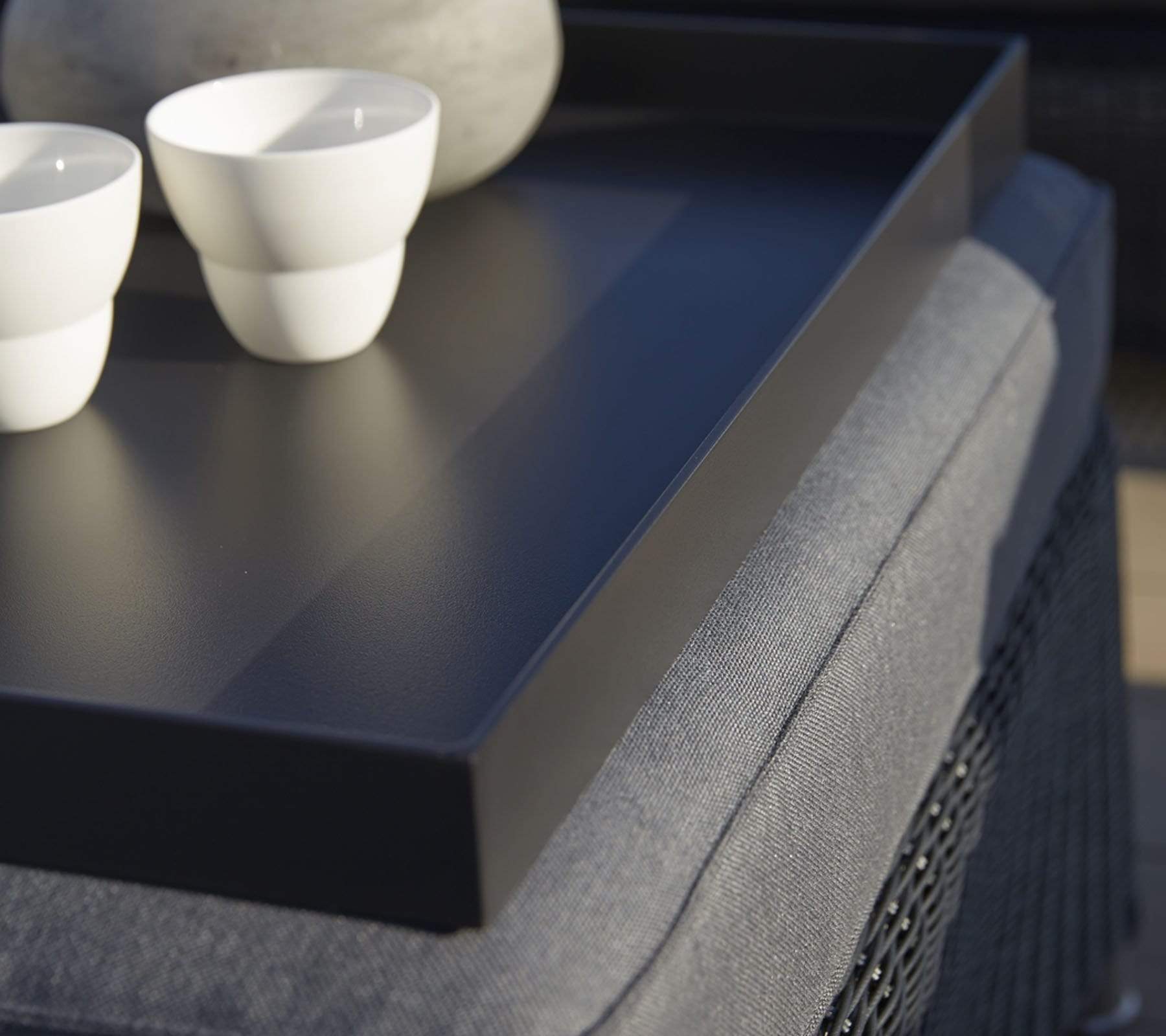 Premium Outdoor Square Tray - Durable Plastic Serving Tray for Picnics, BBQs, Poolside & Patio Parties - Perfect for Food, Drinks & Entertaining Guests