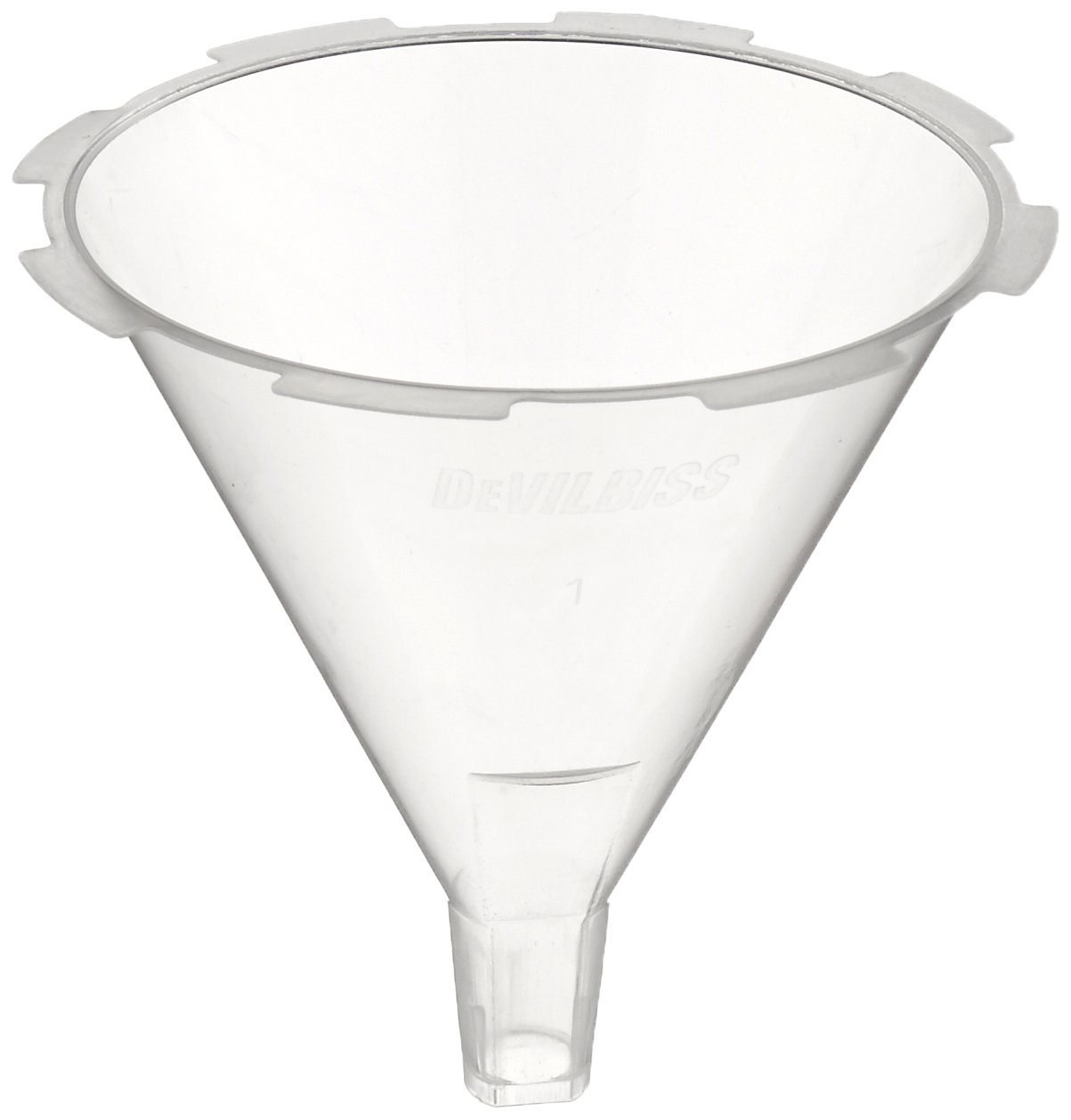 Devilbiss Disposable Funnel 3 Inch Diameter - Pack of 24 White for Medical, Automotive & Industrial Use