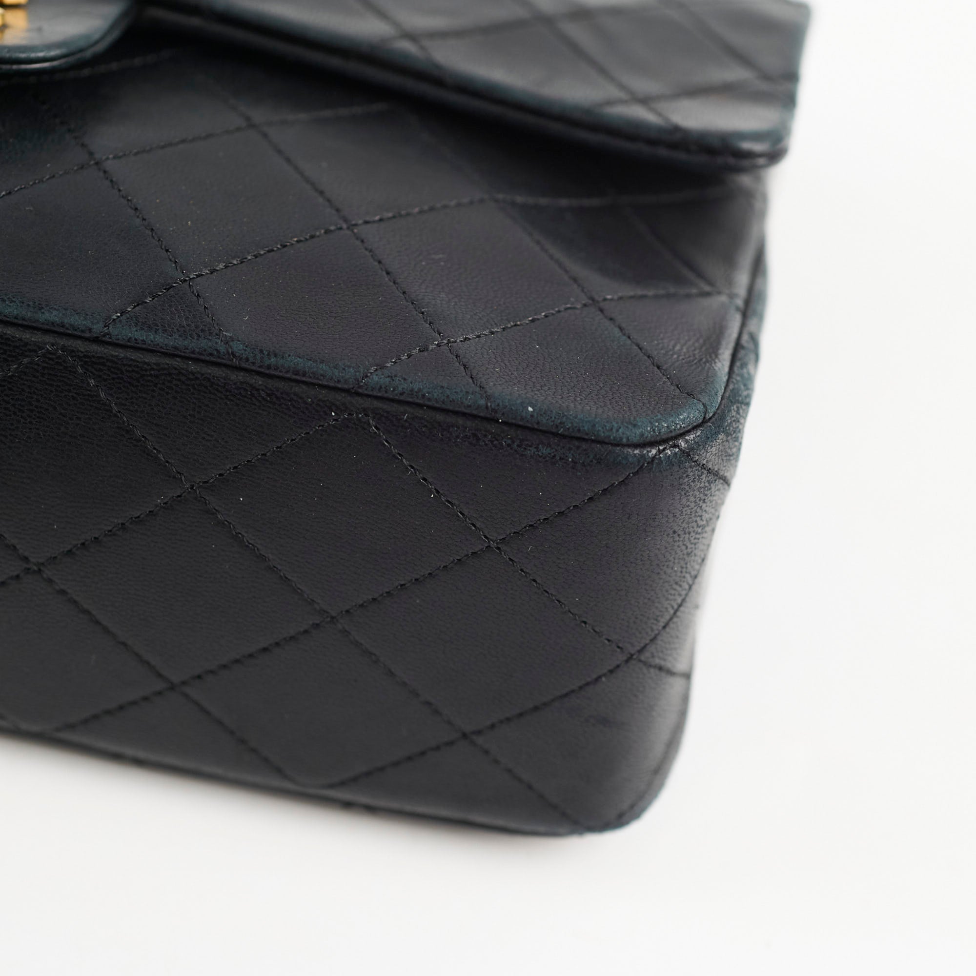 Vintage Chanel Medium/Large Double Classic Flap Bag in Black - Perfect for Evening Events, Date Nights & Luxury Fashion Collectors
