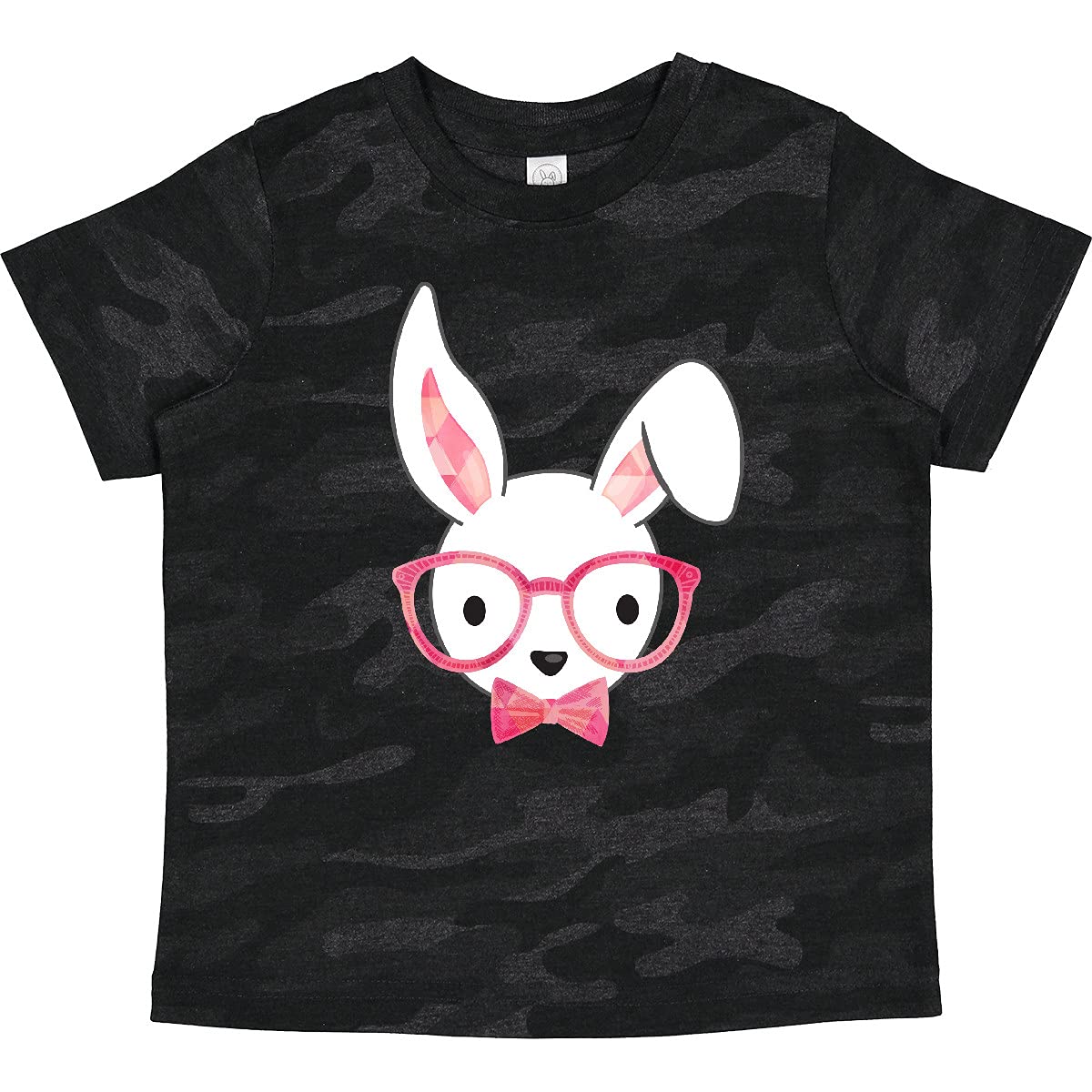 Inktastic Cute Hipster Bunny Pink Toddler T-Shirt - Adorable Baby Girl Outfit for Playdates, Birthday Parties & Family Photos