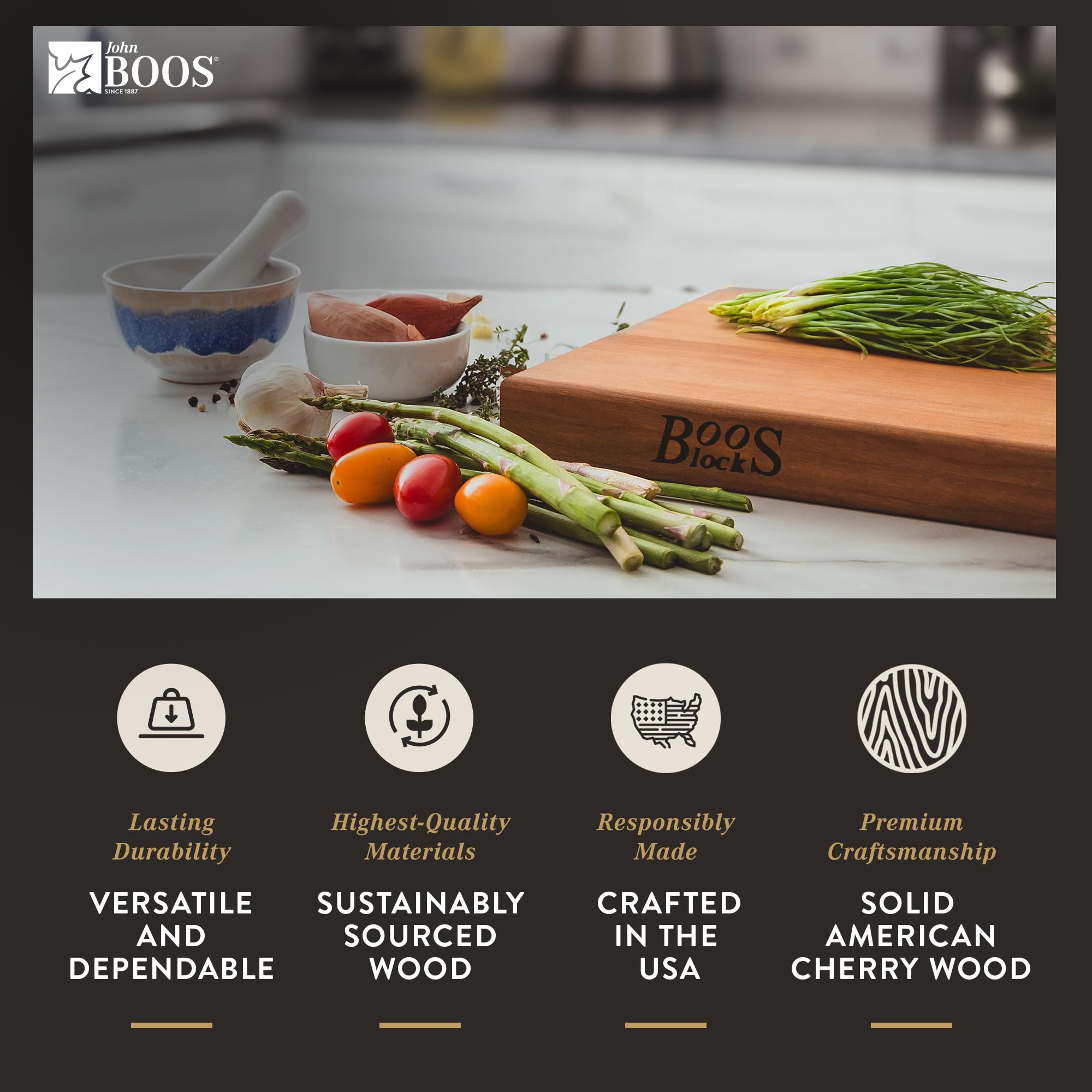 John Boos Block R-Board Reversible Wood Cutting Board - 18