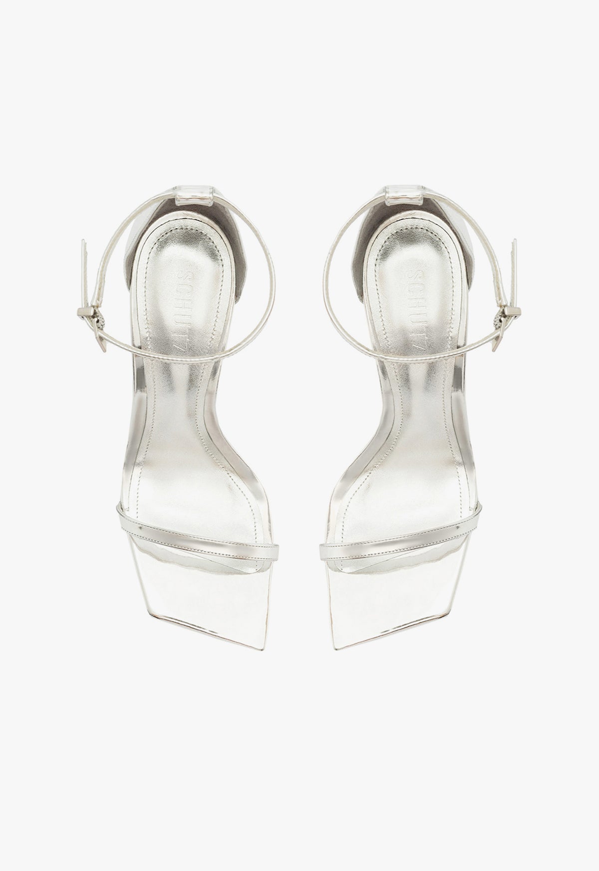 Jenna Specchio Leather Sandals with High Heel - Women's Fashion Dress Sandals for Summer, Parties & Weddings