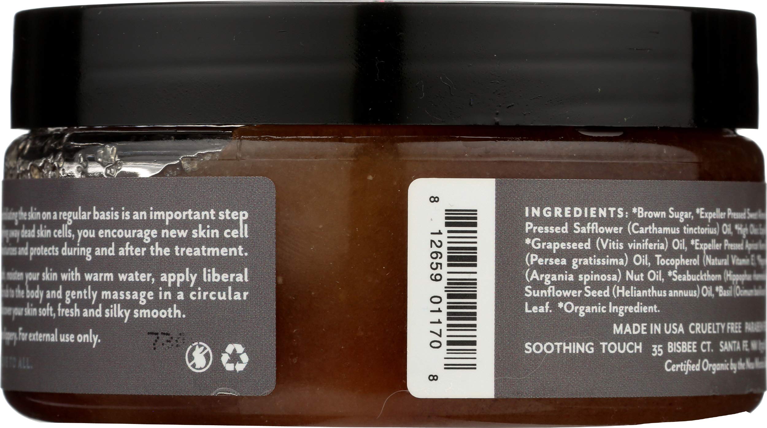 Soothing Touch Herbal Brown Sugar Scrub with Chocolate & Peppermint - 8 oz Exfoliating Body Scrub for Soft, Smooth Skin - Perfect for Spa Day, Dry Skin Treatment & Self-Care Routine