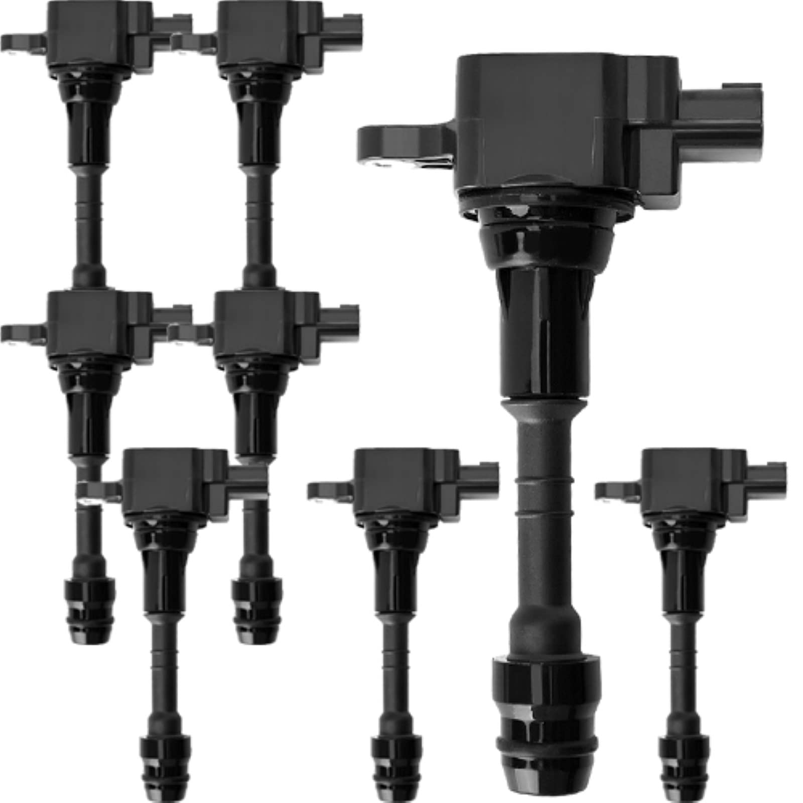 8pcs Ignition Coil Pack Replacement for Nissan Infiniti Armada Titan Pathfinder QX56 5.6L V8 2004-2007 - Compatible with 22448-7S015, C1483, 5C1482, UF510 - Improves Engine Performance & Fuel Efficiency - Perfect for DIY Auto Repair & Maintenance