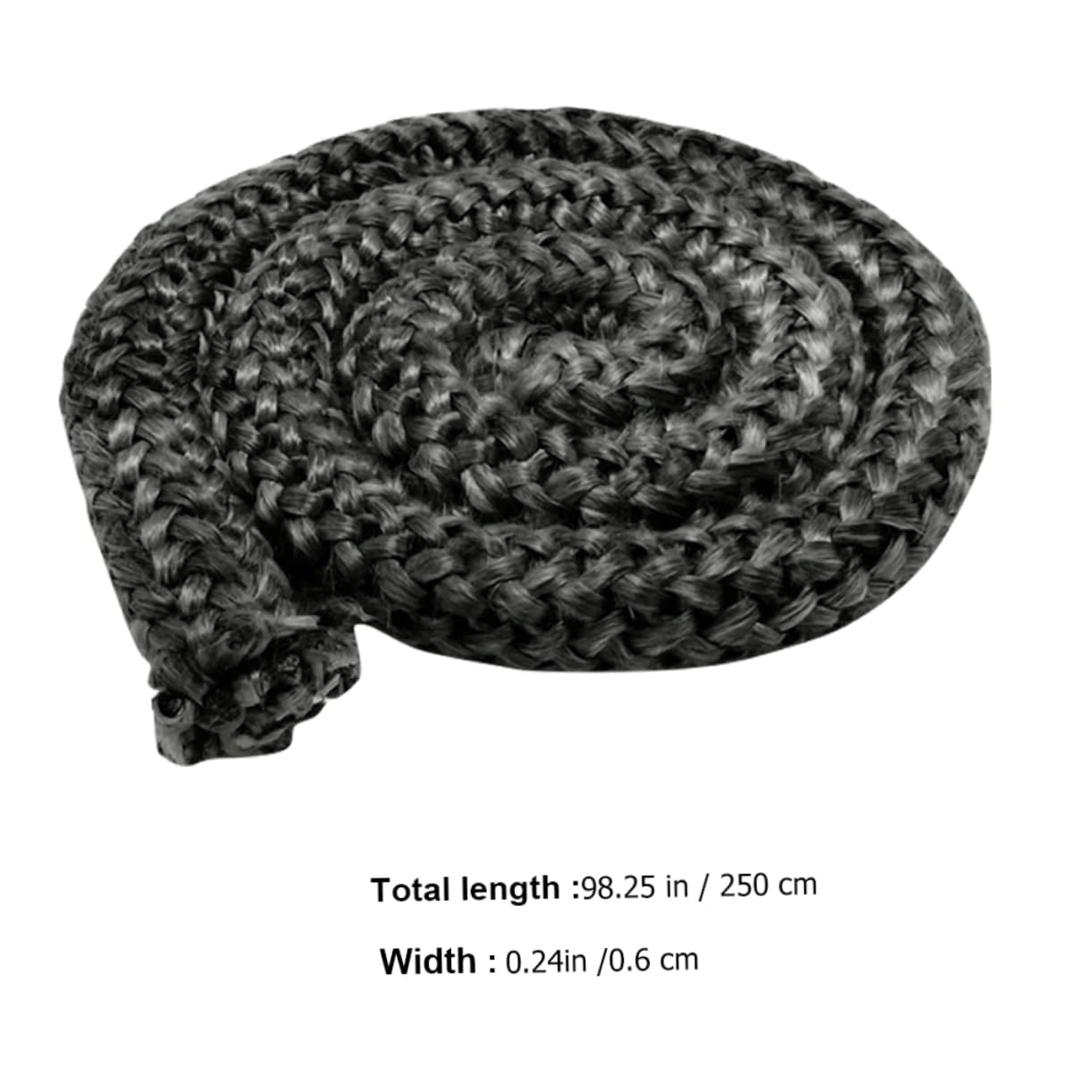 ULDIGI 2-Pack 1/4 Inch Fireplace Door Gasket - High Temperature Fiberglass Seal for Wood Stove, Fireplace & Pellet Stove Accessories - Flame Resistant, Durable Replacement for Wood Burning Stoves (Perfect for Sealing Gaps & Preventing Smoke Leaks)
